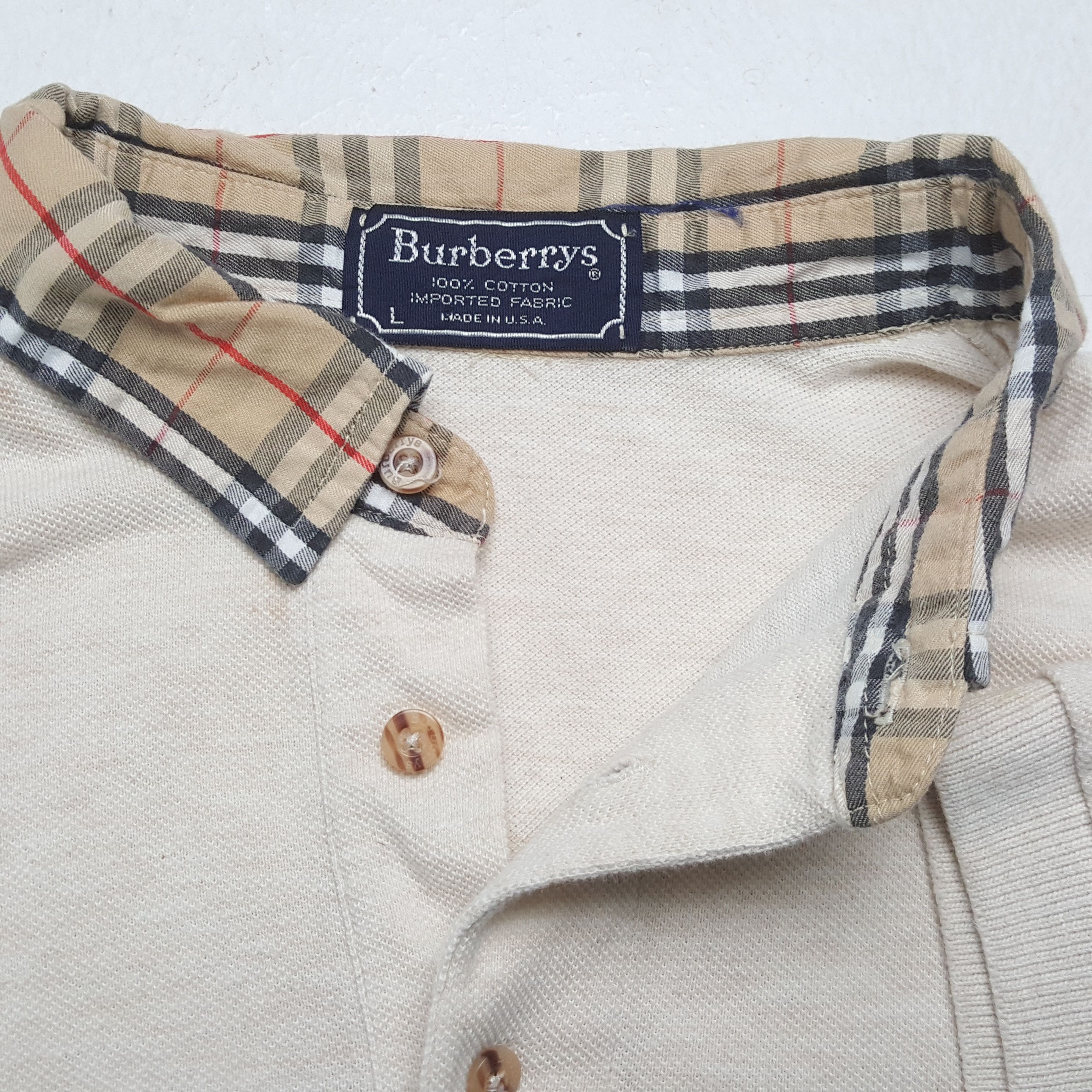 Burberry × Vintage BURBERRYS Luxury Brand Fashion Style Casual Polos Size US L / EU 52-54 / 3 - 7 Thumbnail