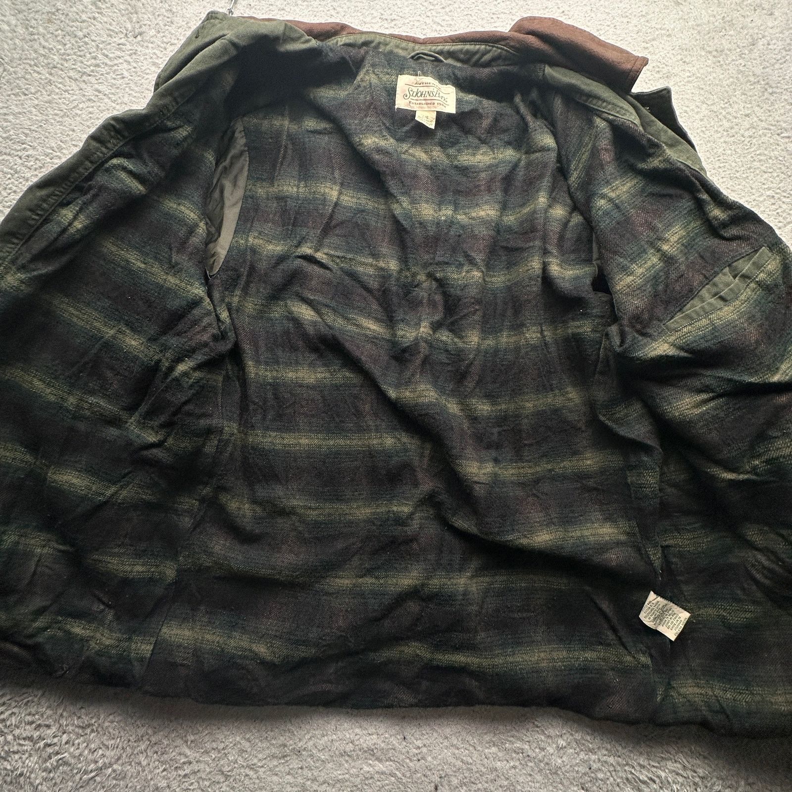 St. Johns Bay Vintage St Johns Bay Flannel Plaid Chore Field Coat Mens L Size US L / EU 52-54 / 3 - 10 Thumbnail