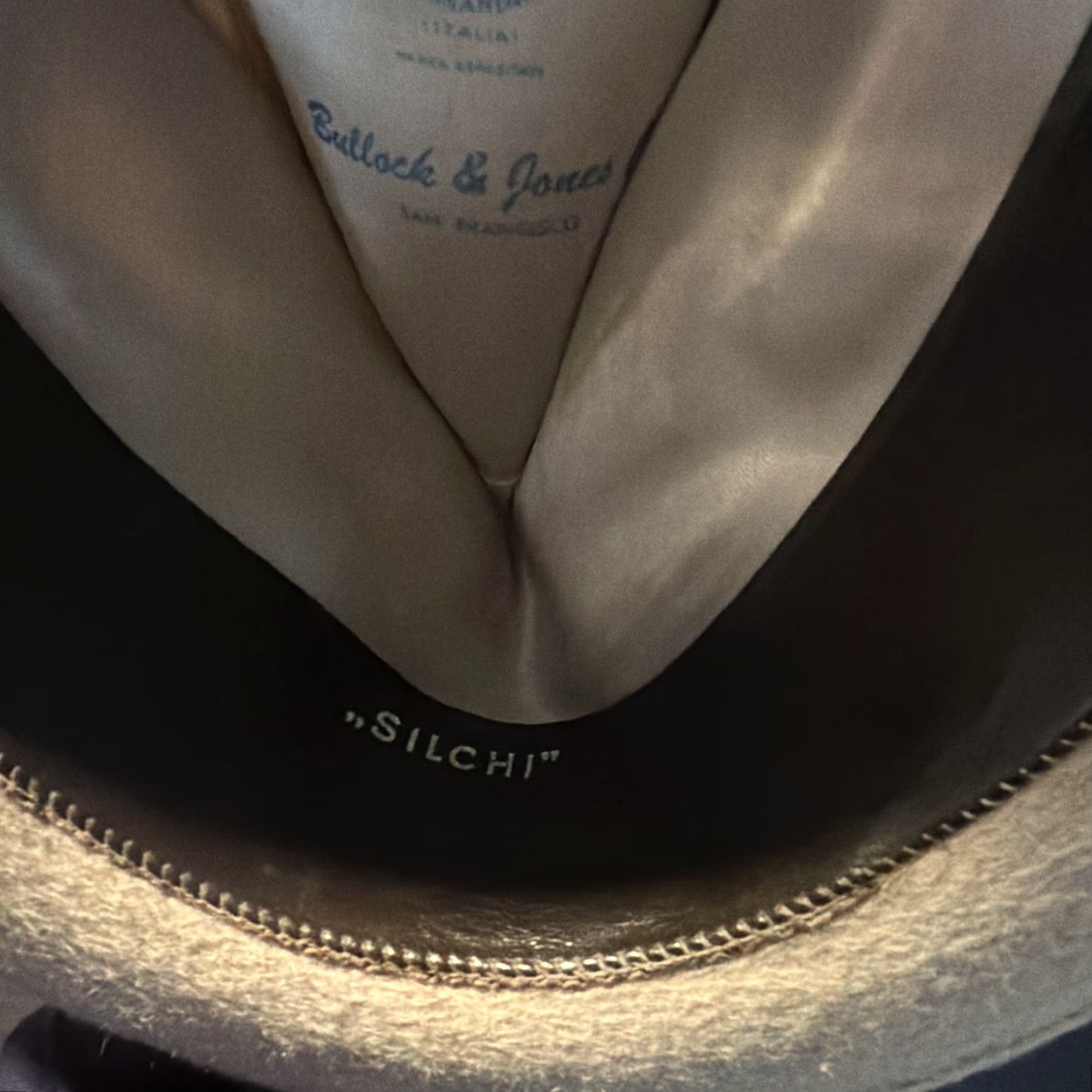 Borsalino VINTAGE Borsalino Hat Fedora Beige 7 1/8 Italy Cashmere Silchi Size ONE SIZE - 6 Thumbnail