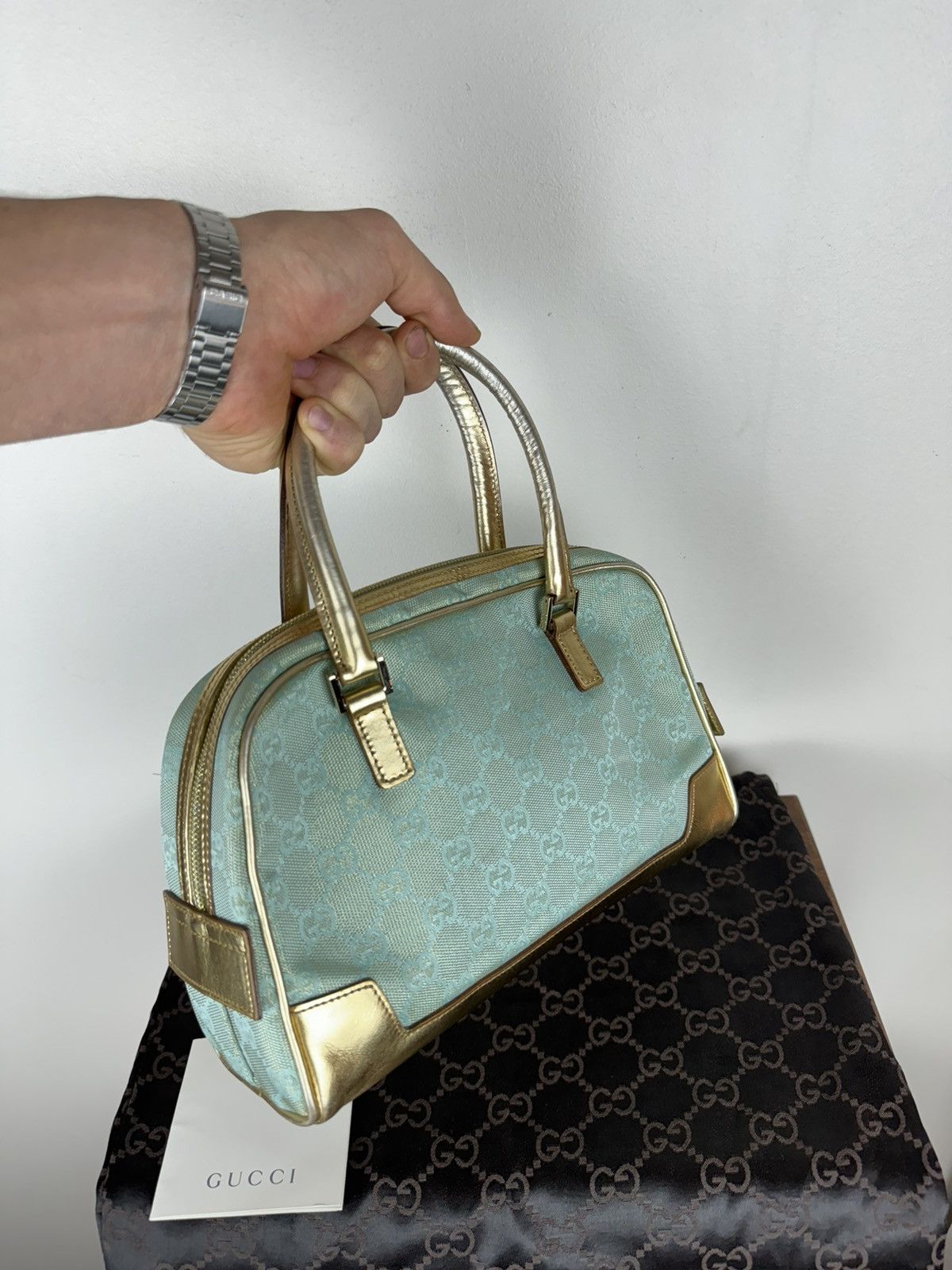 Gucci Handle bag Gucci GG monogram original casual luxury item Size ONE SIZE - 3 Thumbnail