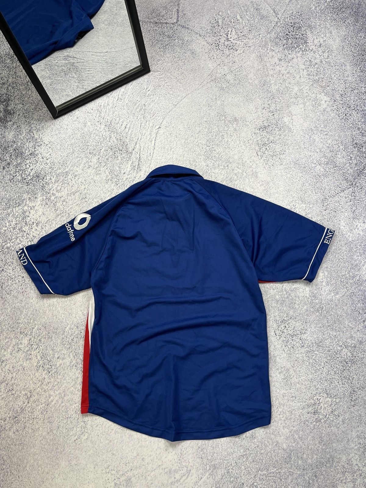 Other × Vintage England Cricket Admiral Vodafone 2000/2002 Polo Shirt Jersey Size US M / EU 48-50 / 2 - 11 Thumbnail