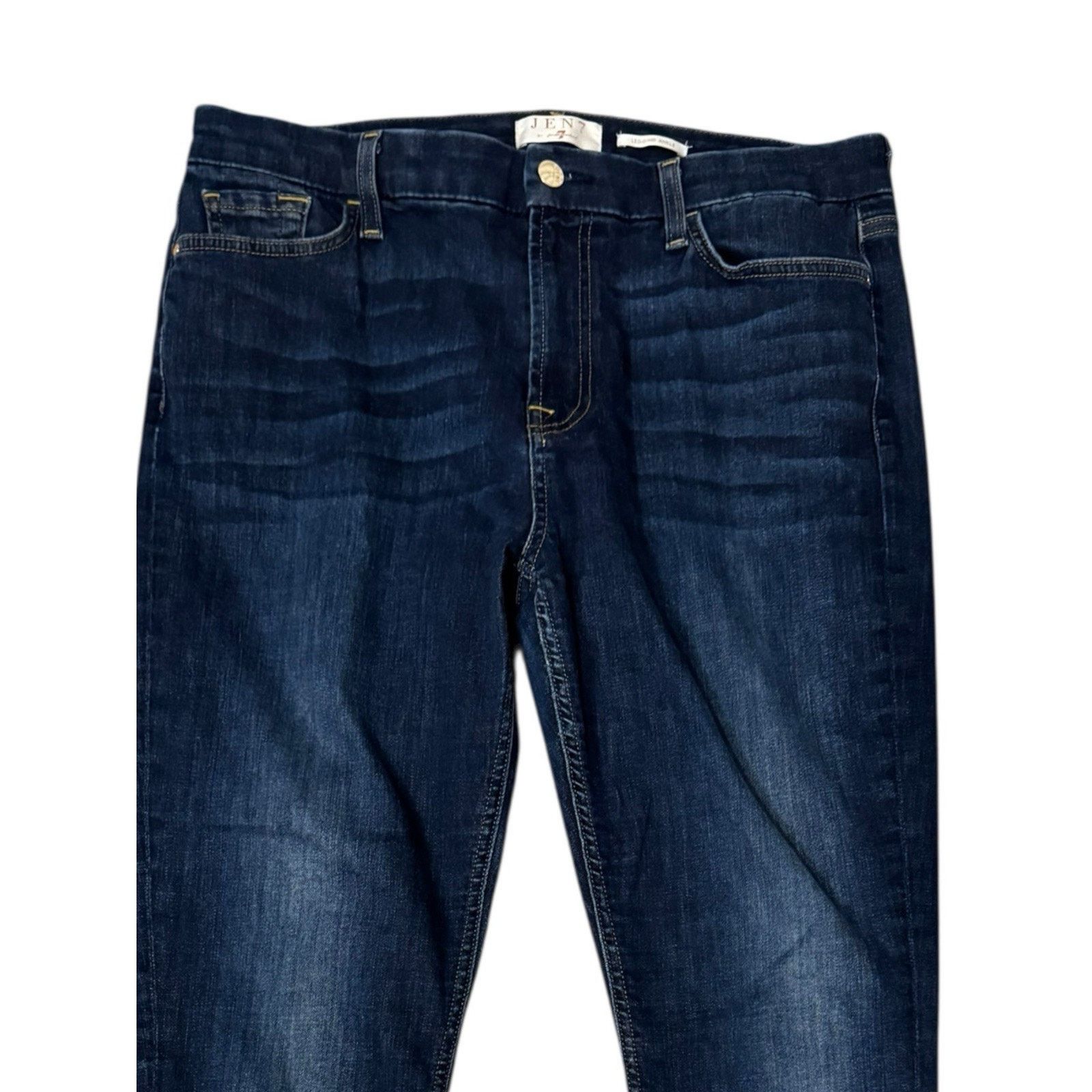 7 For All Mankind JEN7 By 7 For All Mankind Legging Ankle Jeans Dark Wash Size 36" / US 14 / IT 50 - 2 Thumbnail