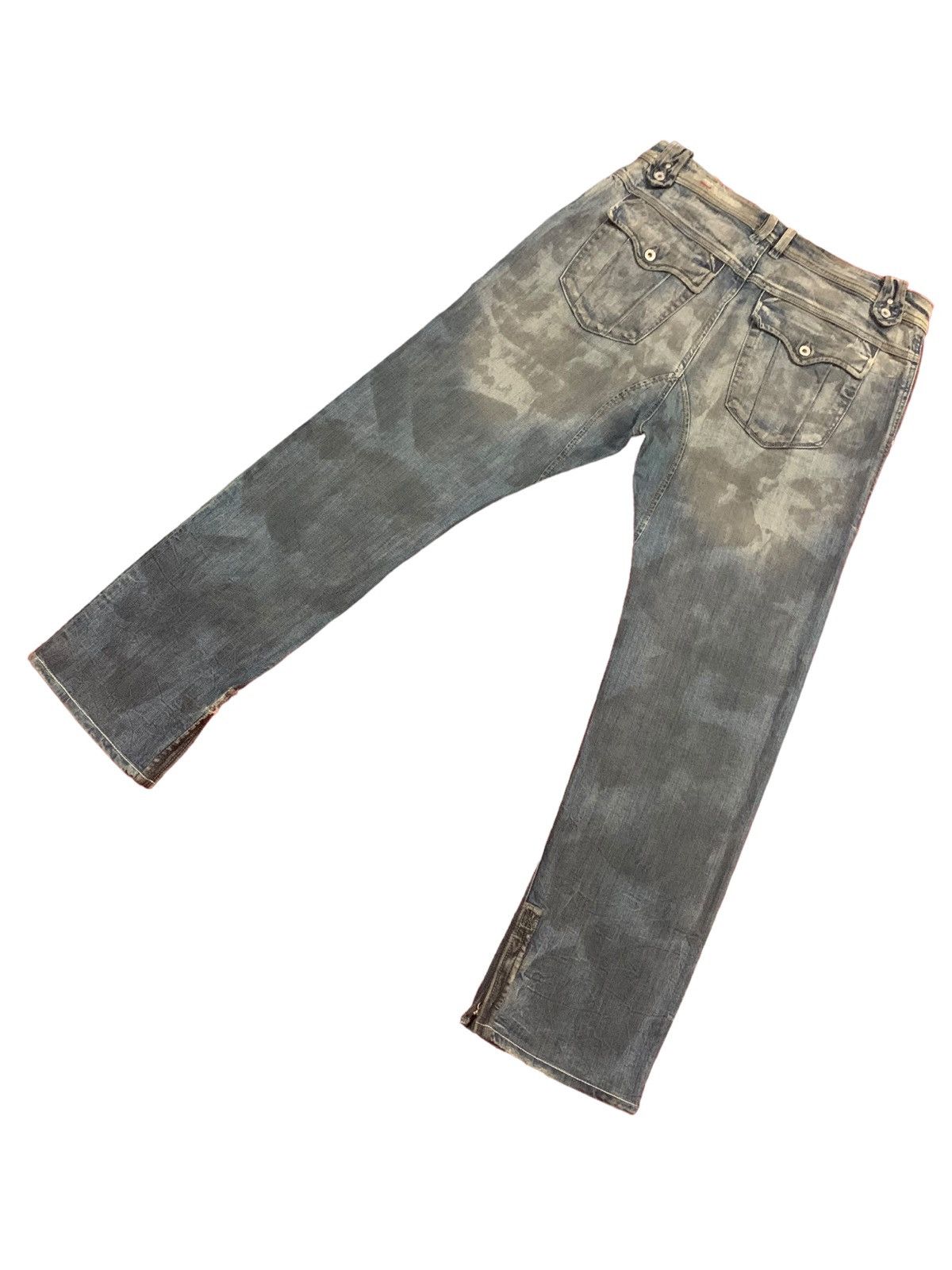 Diesel × Diesel Black Gold 🔥Rare🔥 Diesel ButtonFly Grey Mud Wash Jeans Size US 31 - 13 Thumbnail