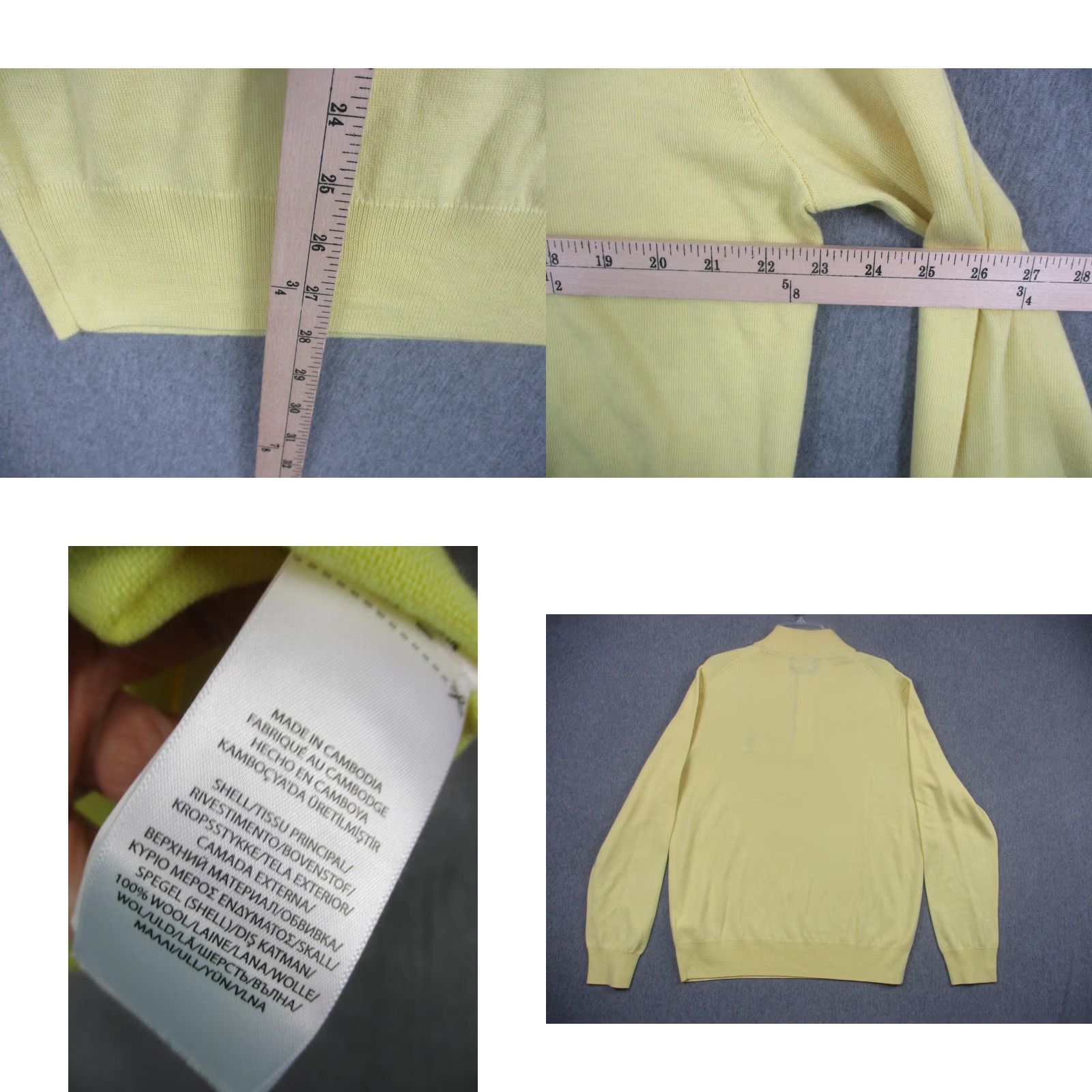 Polo Ralph Lauren Polo Golf Ralph Lauren Sweater Mens Large Yellow Merino Wool Henley Shoal Creek Size US L / EU 52-54 / 3 - 8 Thumbnail