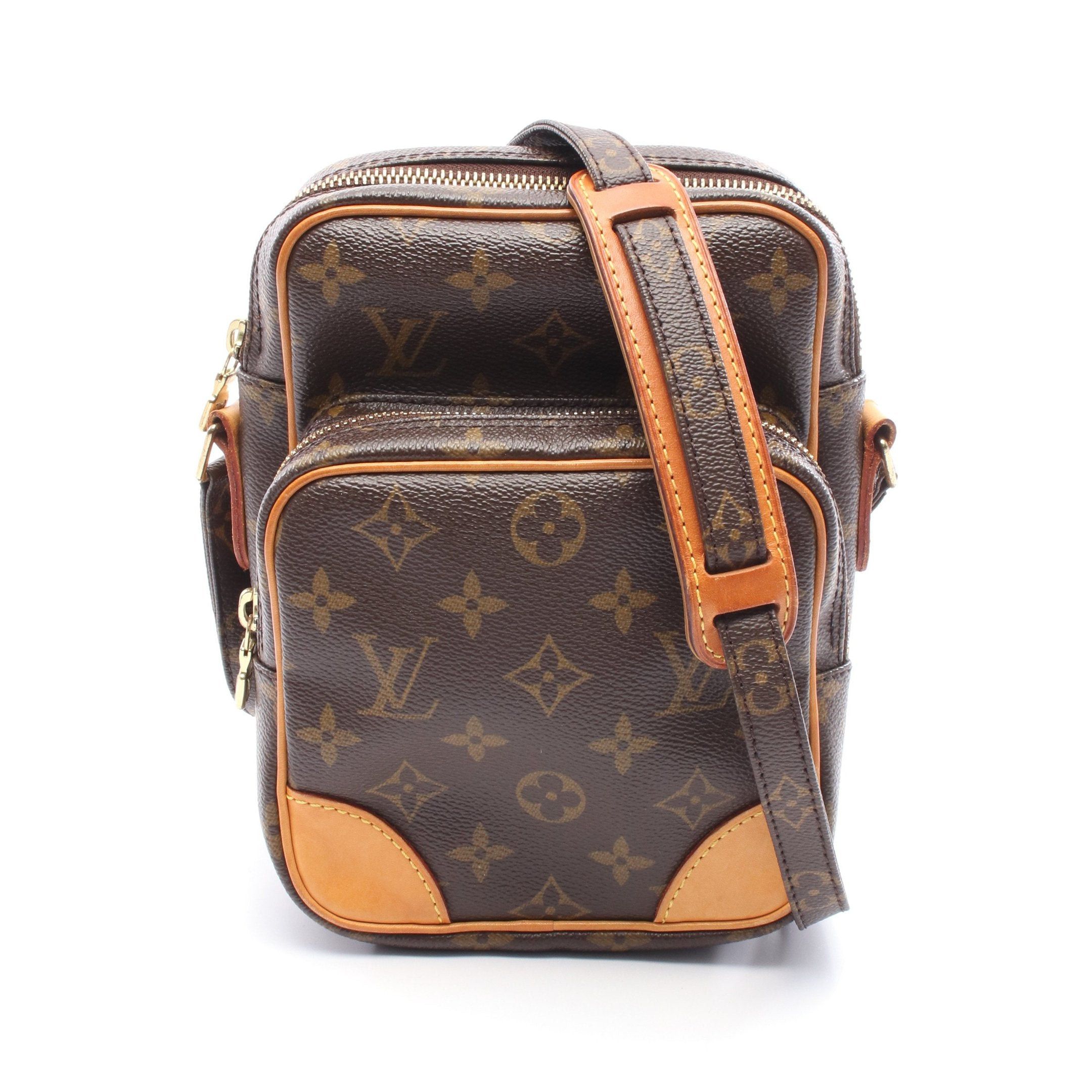 Louis Vuitton Louis Vuitton Amazon Monogram Shoulder Bag Leather Brown Size ONE SIZE - 1 Thumbnail