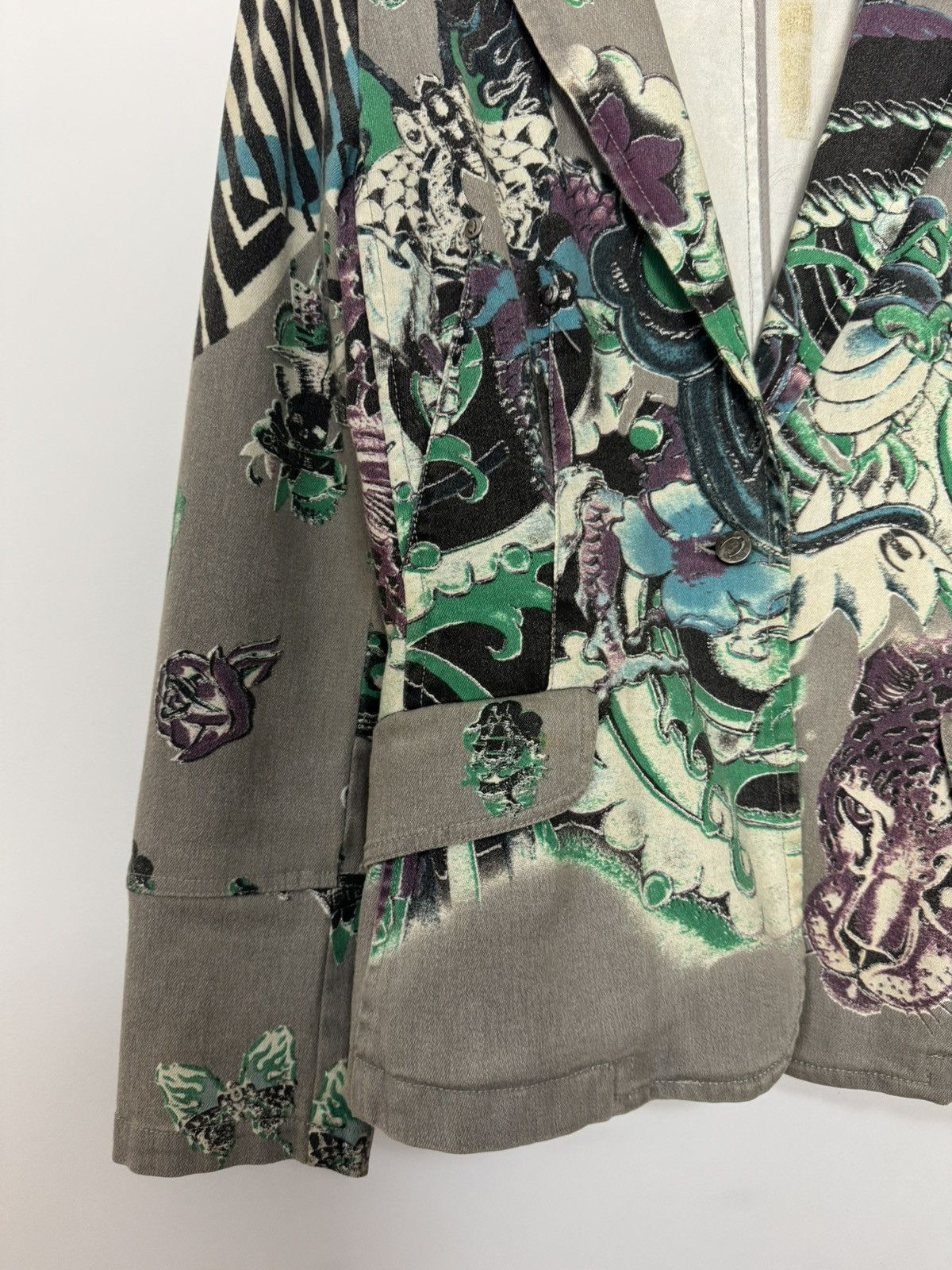 Just Cavalli Vintage Just Cavali By Roberto Eagle Snake Cavali Blazer Size M / US 6-8 / IT 42-44 - 6 Thumbnail
