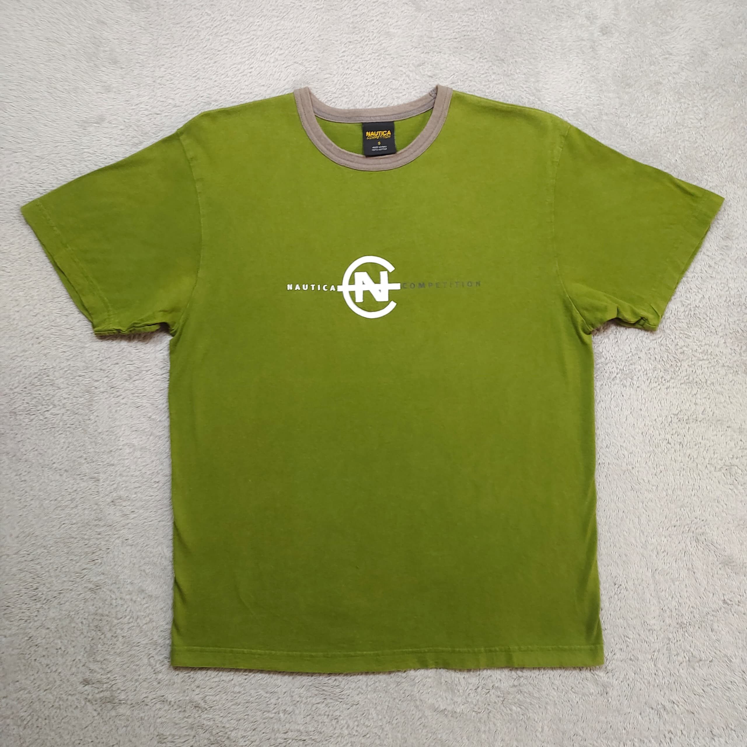 Nautica Vintage Nautica Competition Olive Green T-Shirt Size US S / EU 44-46 / 1 - 1 Thumbnail