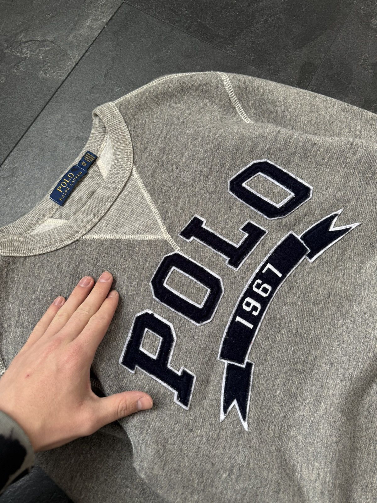 Polo Ralph Lauren × Vintage Vintage polo Ralph Lauren big logo sweatshirt Size US XS / EU 42 / 0 - 4 Thumbnail