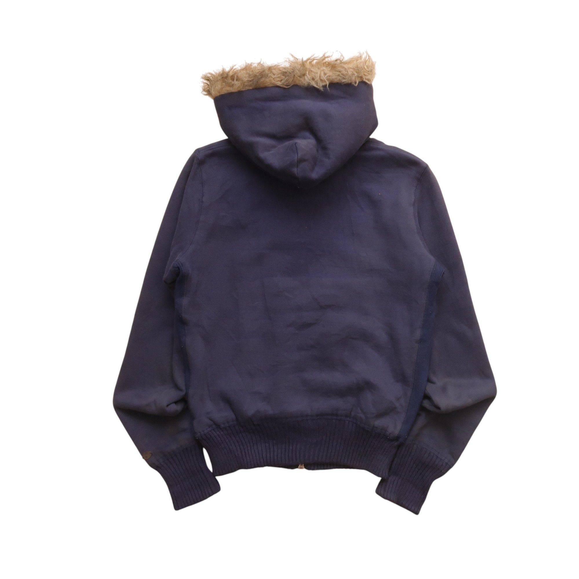 Abercrombie & Fitch Vintage Y2K Abercrombie & Fitch Zip Fur Hoodie Big Spell Out Size US M / EU 48-50 / 2 - 3 Thumbnail