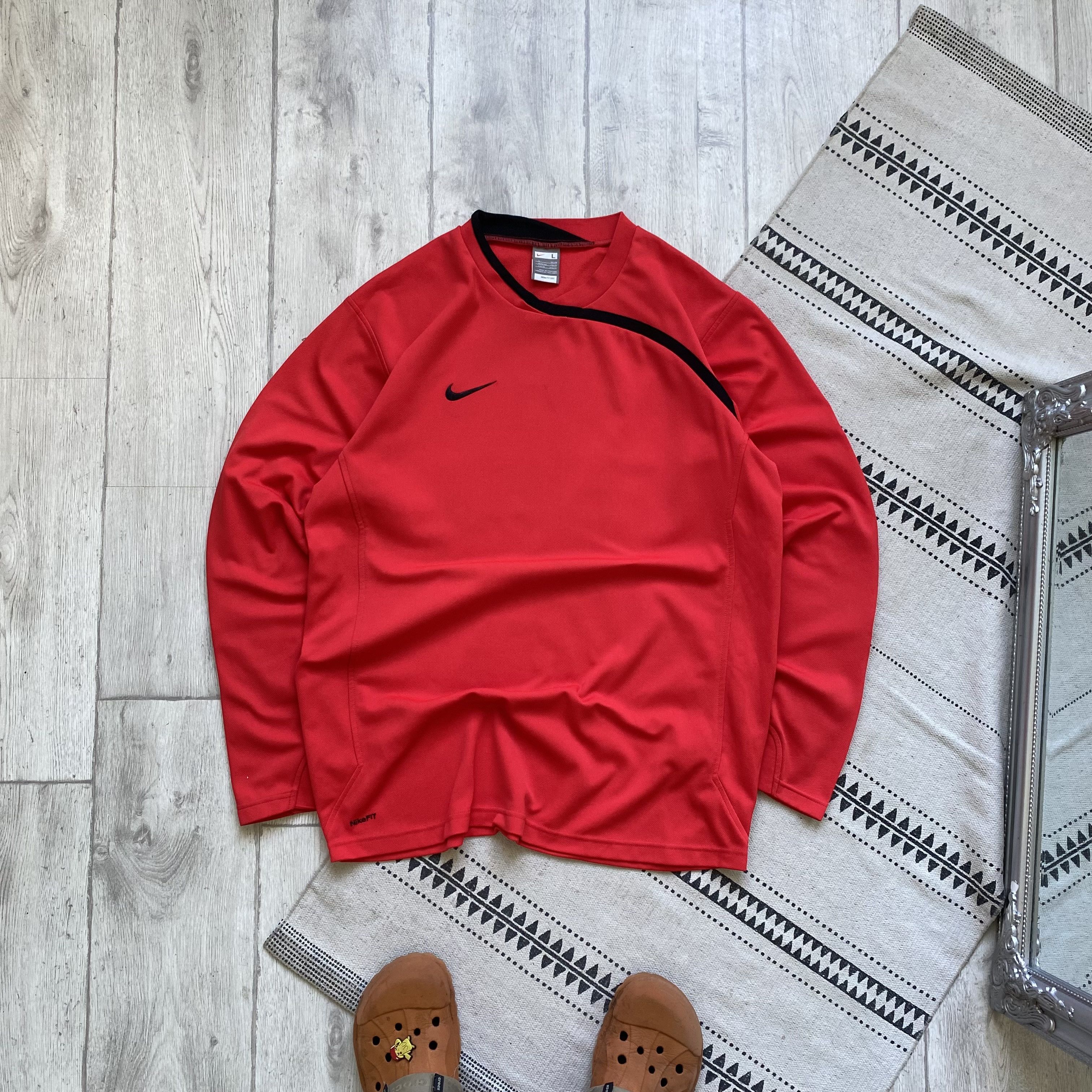 Nike ⚽️ Vintage Nike Soccer Goalkeeper Jersey longsleeve Y2K Size US L / EU 52-54 / 3 - 1 Thumbnail