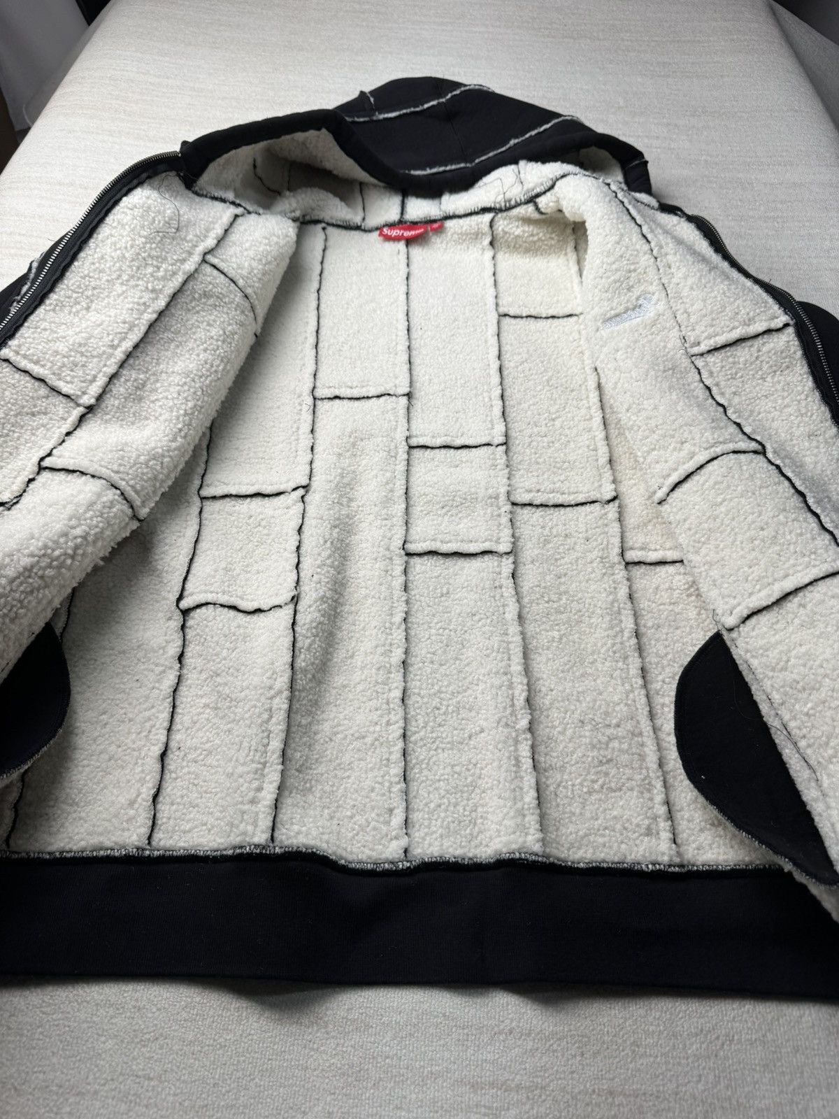 Supreme Faux shearling zip up hoodie Size US XXL / EU 58 / 5 - 4 Thumbnail