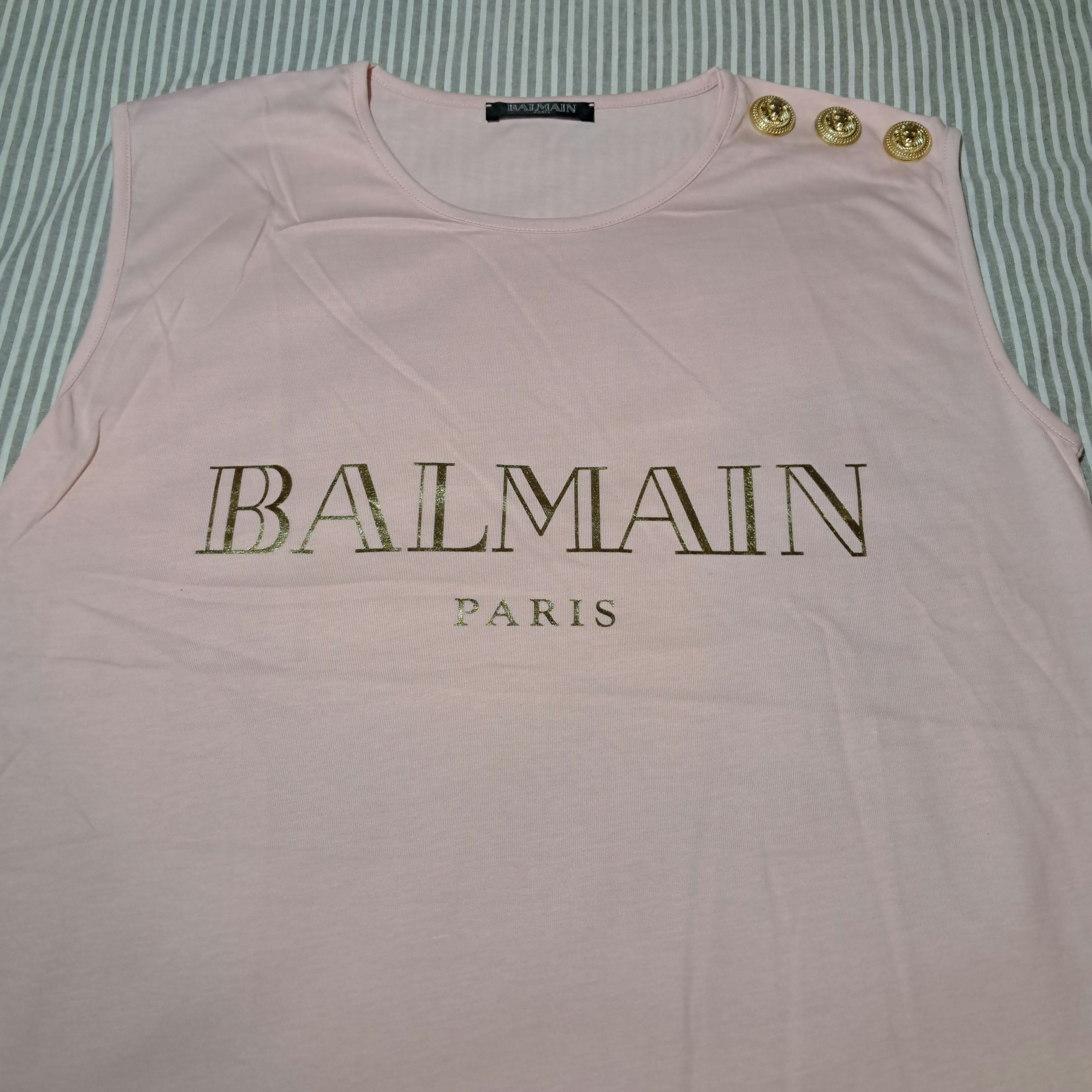 Balmain Balmain Paris Pink Sleeveless Size XXS / US 00 / IT 34 - 2 Thumbnail