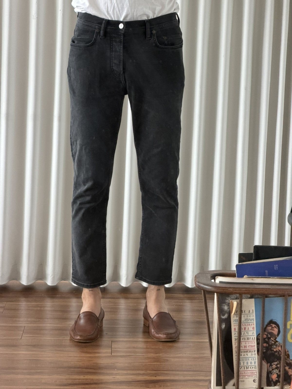 Acne Studios Black Denim Jeans (River)