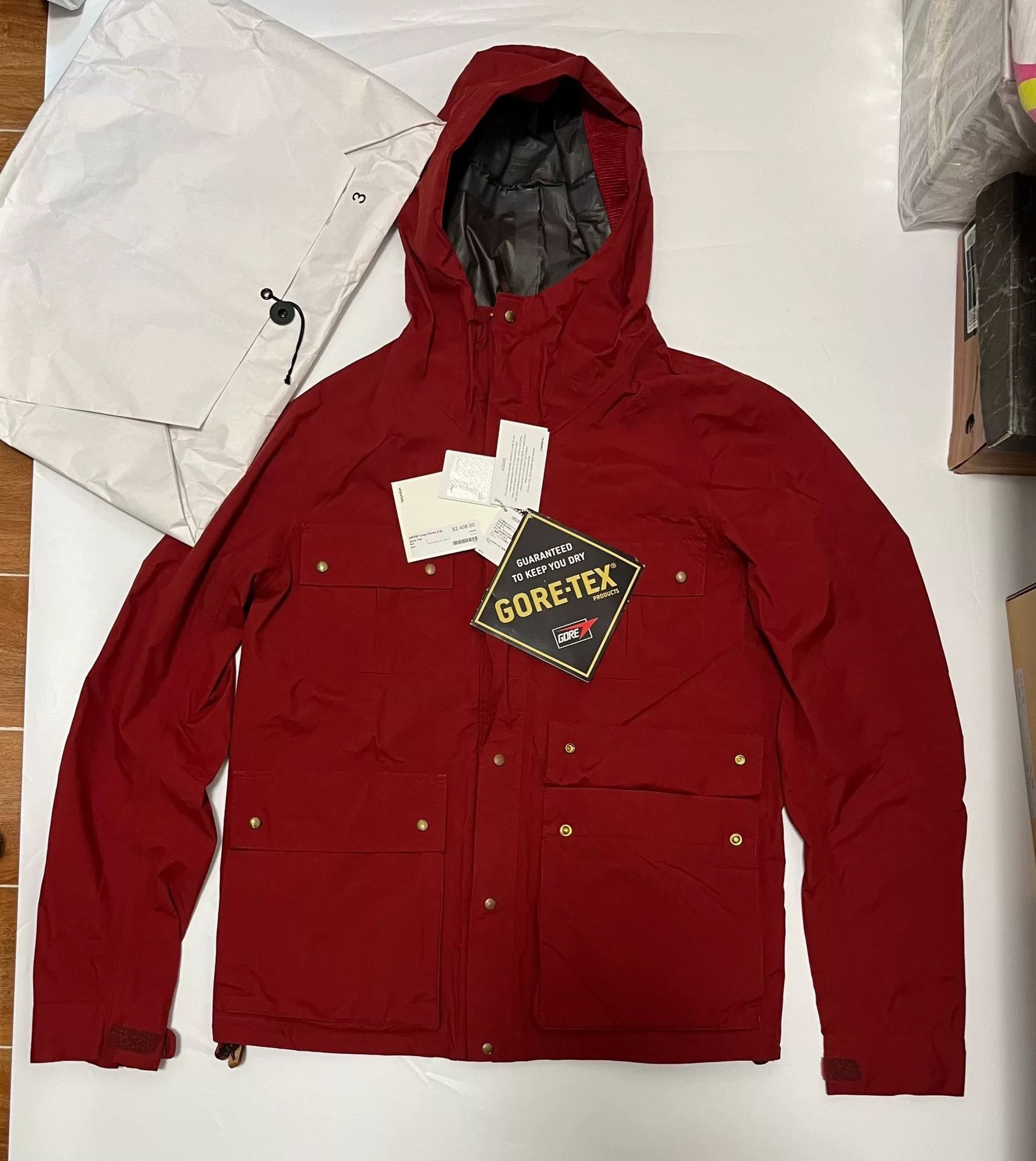 Visvim visvim red hooded jacket with tags Size US M / EU 48-50 / 2 - 1 Thumbnail