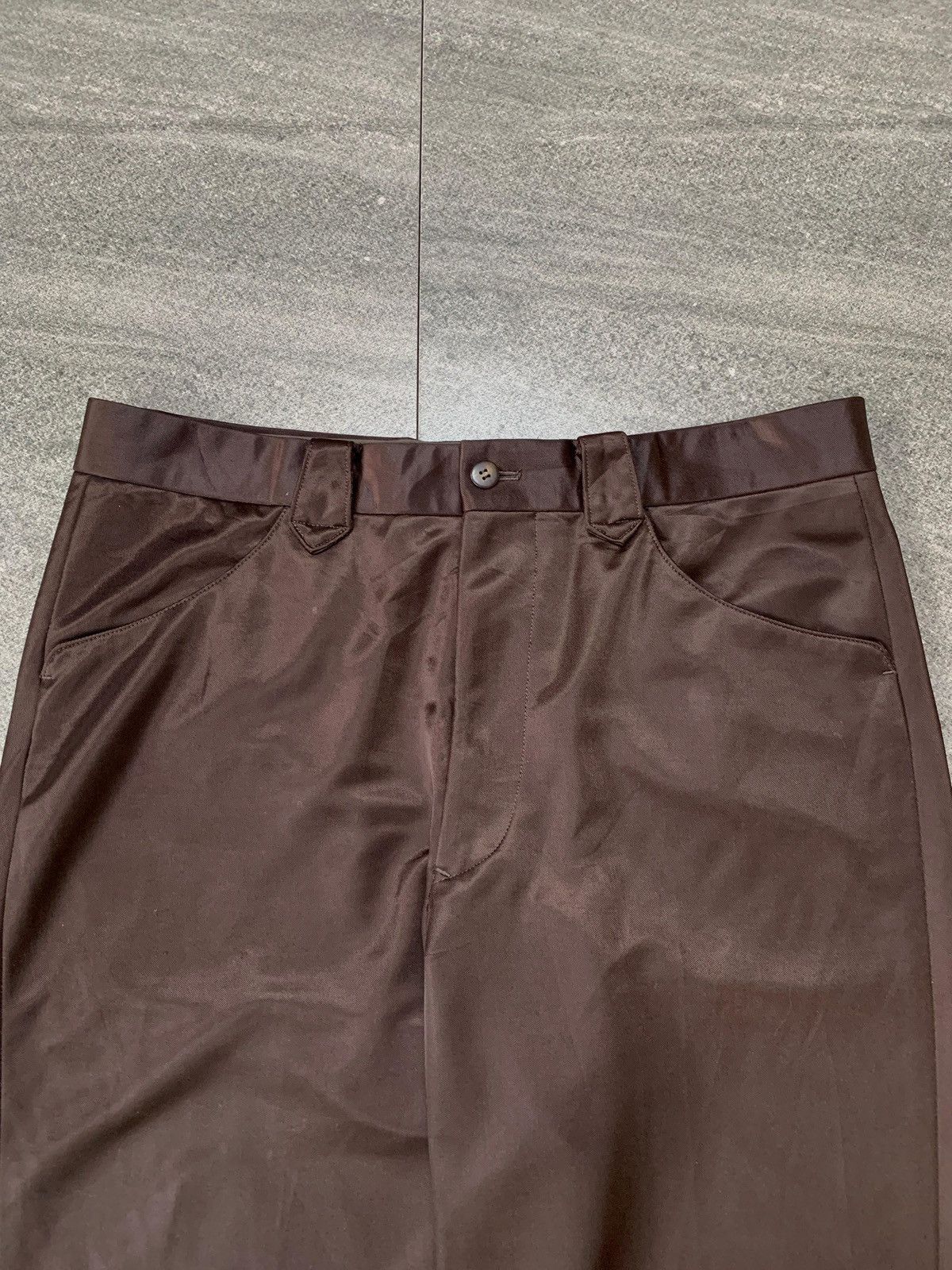 Issey Miyake FREE TAX ! Shiny Tapered Trousers Size US 33 - 3 Thumbnail