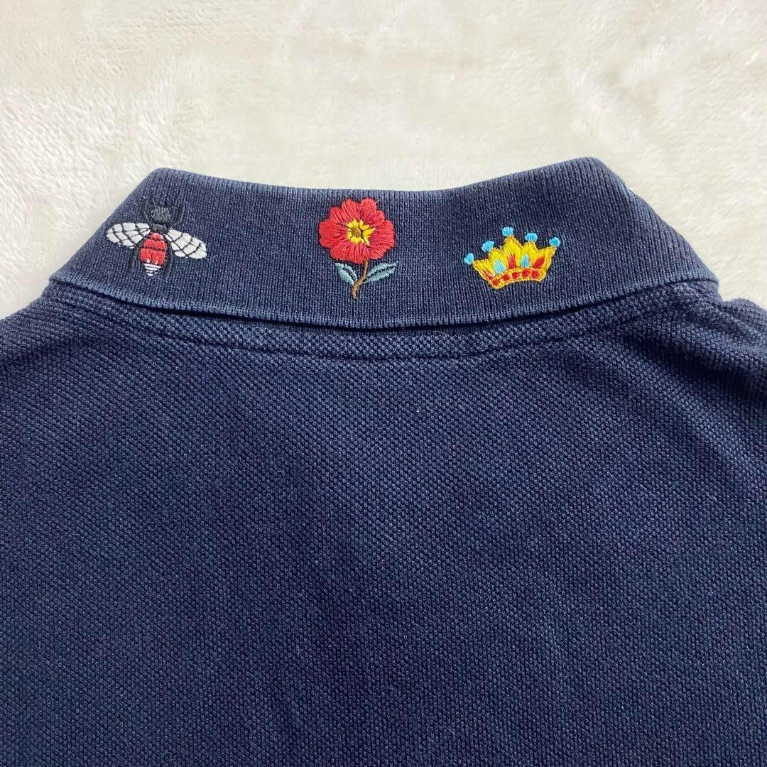 Gucci Gucci Navy Polo with Colorful Collar Embroidery Size US M / EU 48-50 / 2 - 6 Thumbnail