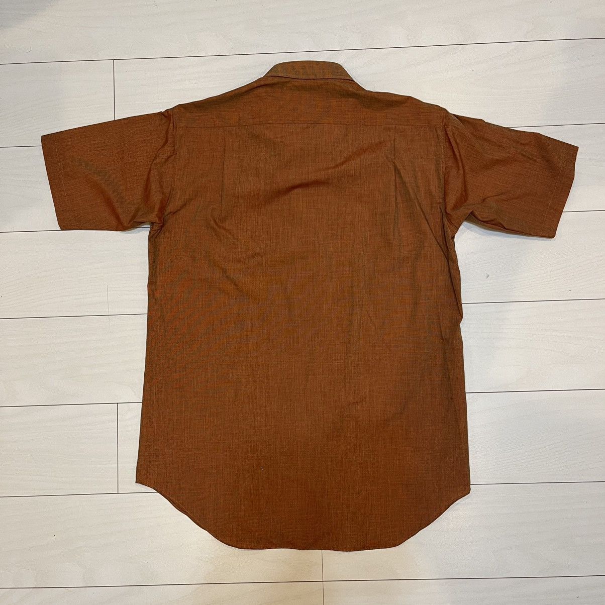 Helmut Lang × Japanese Brand Made in Japan metallic bronze half shirts Size US M / EU 48-50 / 2 - 2 Thumbnail