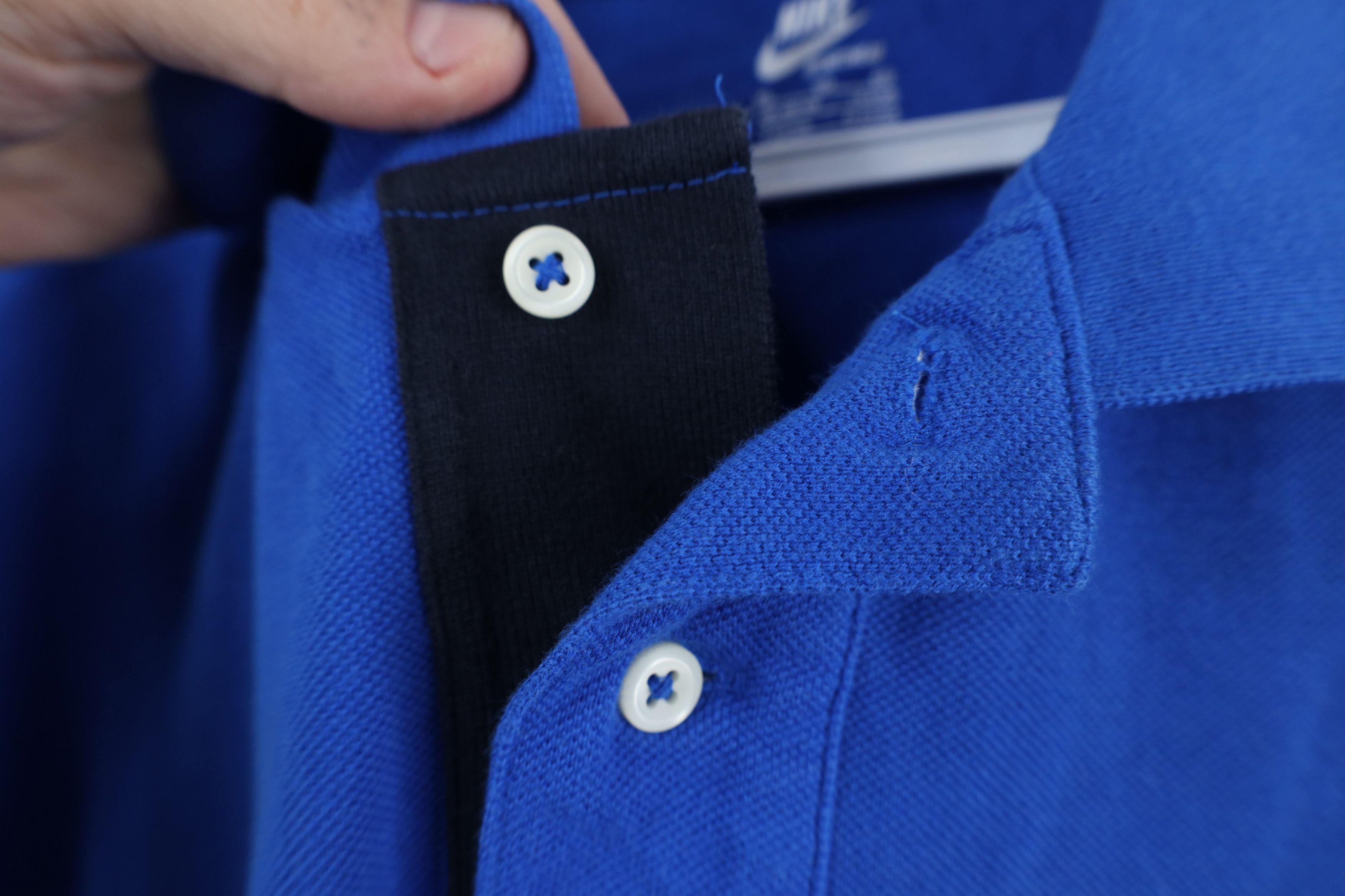 Nike × Vintage Vintage Nike Sportswear Max 90 Collared Golf Polo Shirt Blue Size US XL / EU 56 / 4 - 7 Thumbnail