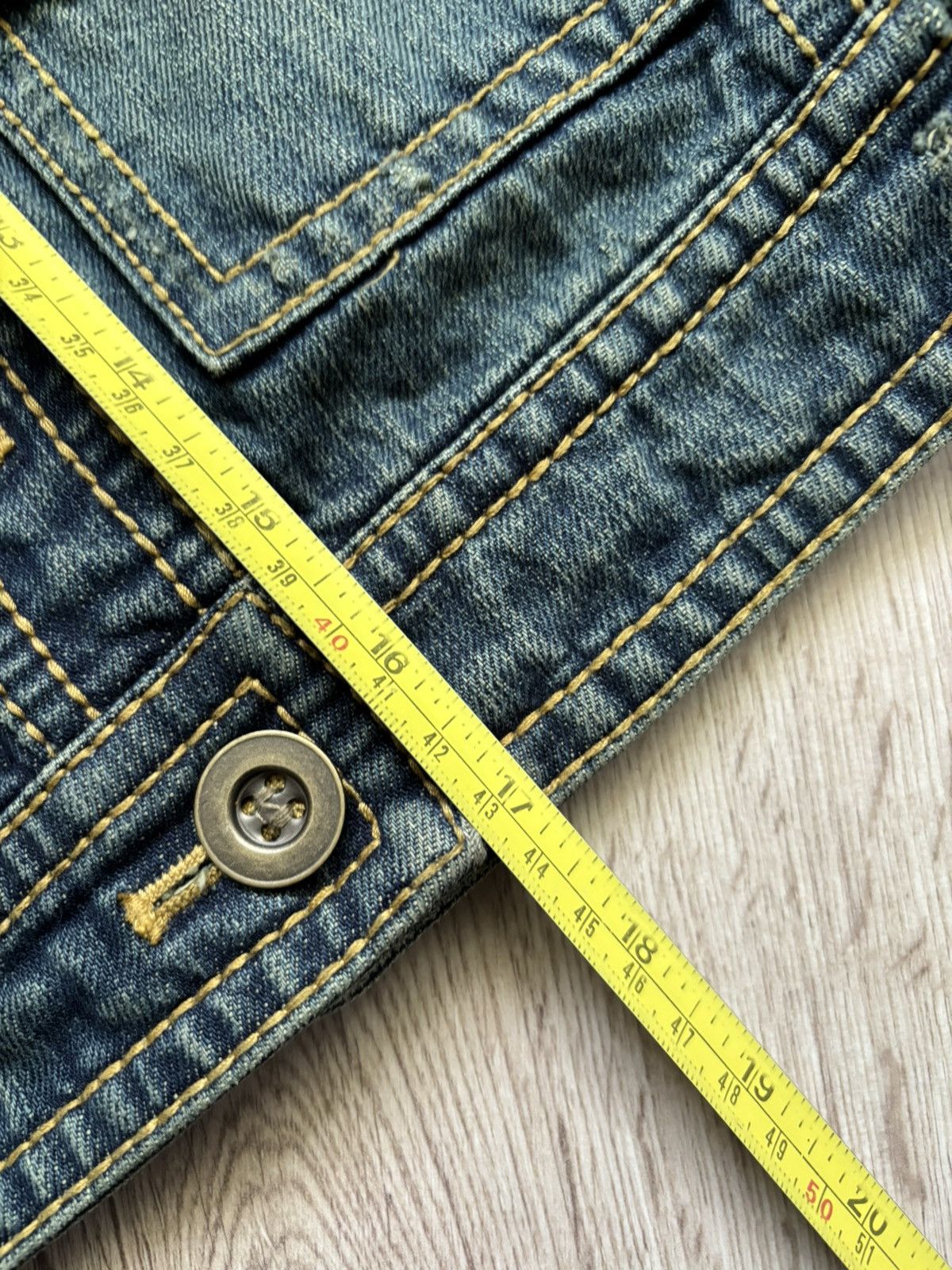 Other MK KLEIN+ Cropped Denim Jacket Size XS / US 0-2 / IT 36-38 - 11 Thumbnail