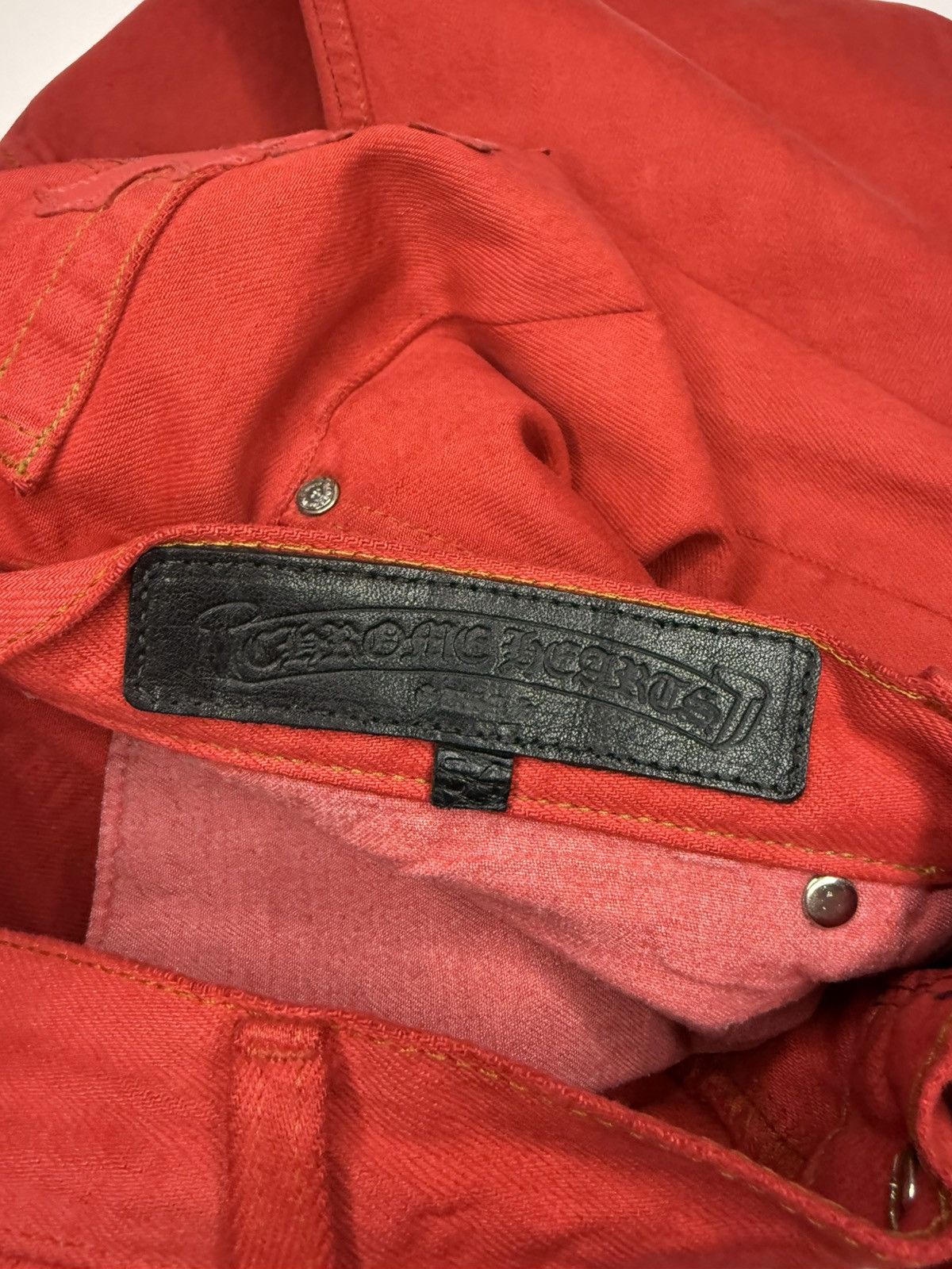 Chrome Hearts Chrome Hearts Red Paris Exclusive Patch Denim Size US 34 / EU 50 - 13 Thumbnail