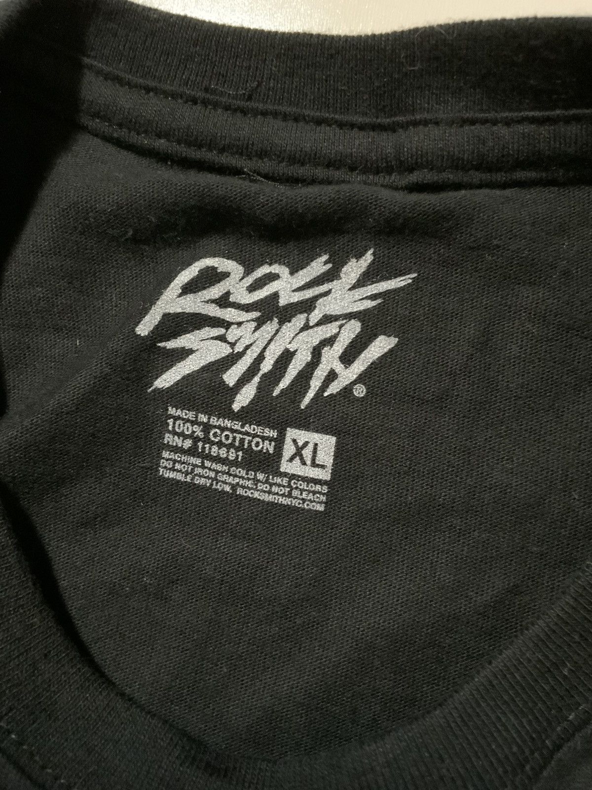 ROCKSMITH × Rap Tees RockSmith NYC Who Shot YA Tupac Notorious BIG Biggie T-Shirt Size US XL / EU 56 / 4 - 5 Thumbnail