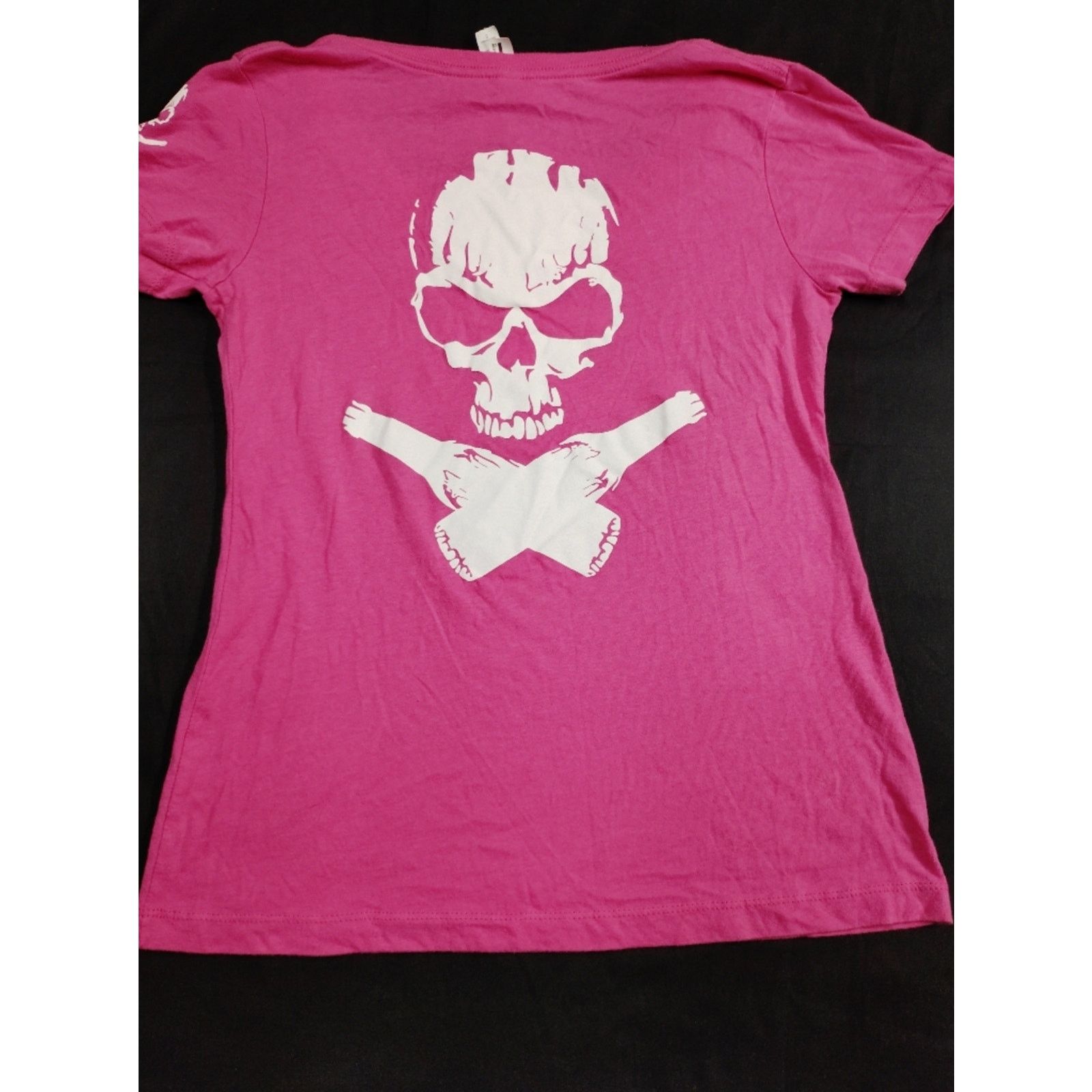 Next Level Apparel Mad Beach Craft Brewing Company Pink V-Neck Tee Size S / US 4 / IT 40 - 6 Thumbnail