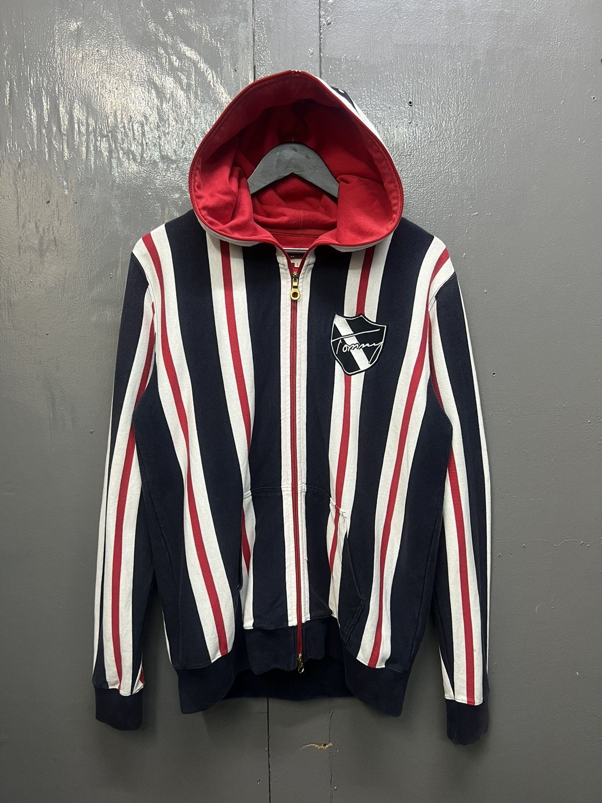 Tommy Hilfiger Tommy Hilfiger Stripe Hoodies Size US L / EU 52-54 / 3 - 2 Thumbnail
