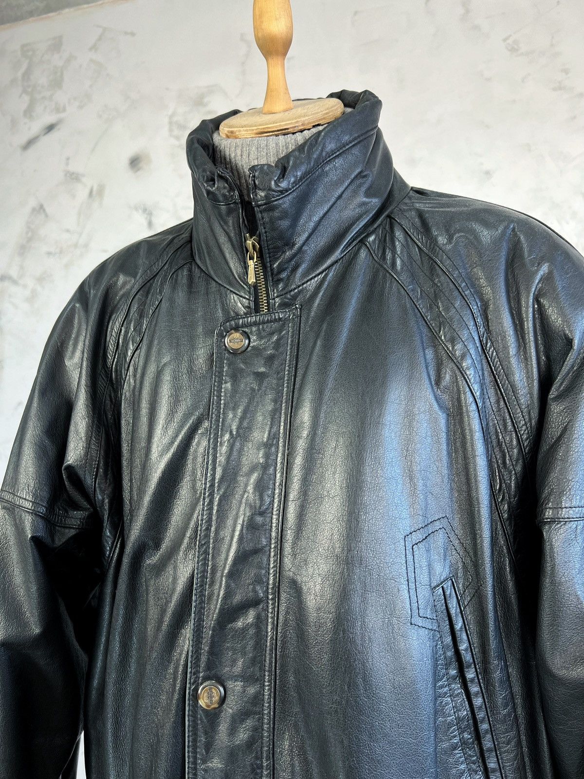 Aldo Vintage Aldo Colitti Leather Jacket Size XL - XXL 56 Size US XXL / EU 58 / 5 - 5 Thumbnail