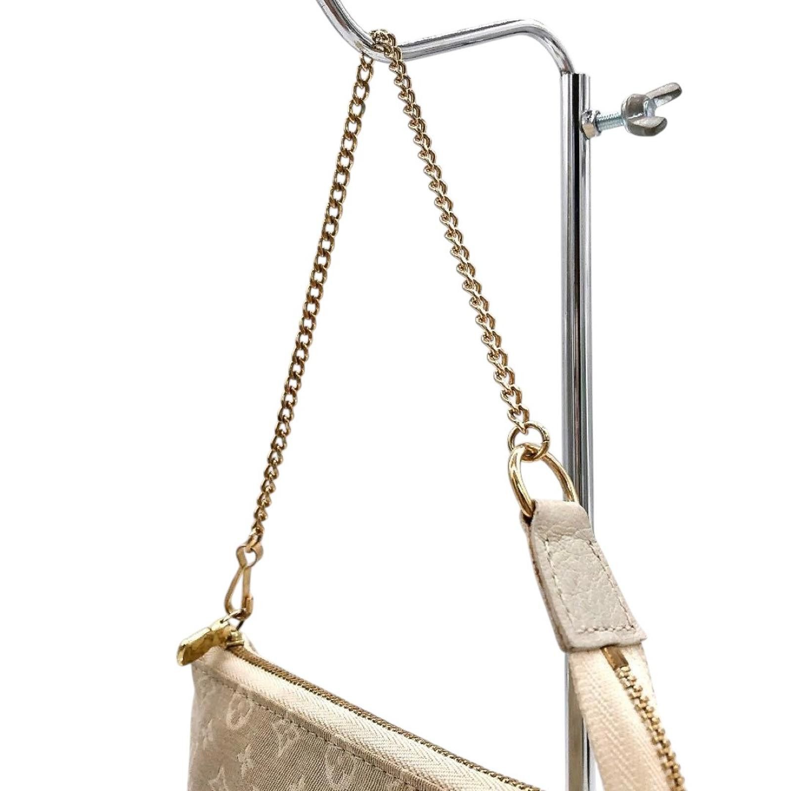 Louis Vuitton Louis Vuitton - Beige Monogram Mini Pochette Accessoires Bag Size ONE SIZE - 7 Thumbnail