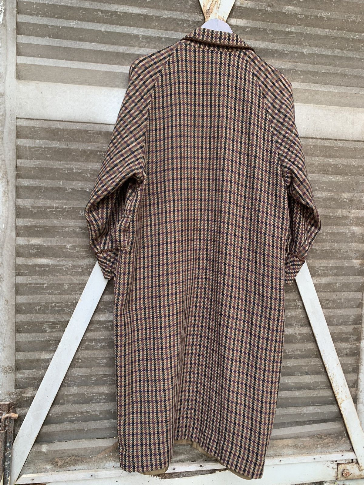 Aquascutum 👹Aquascutum Novacheck Double Breasted Long Coat Size US XL / EU 56 / 4 - 8 Thumbnail