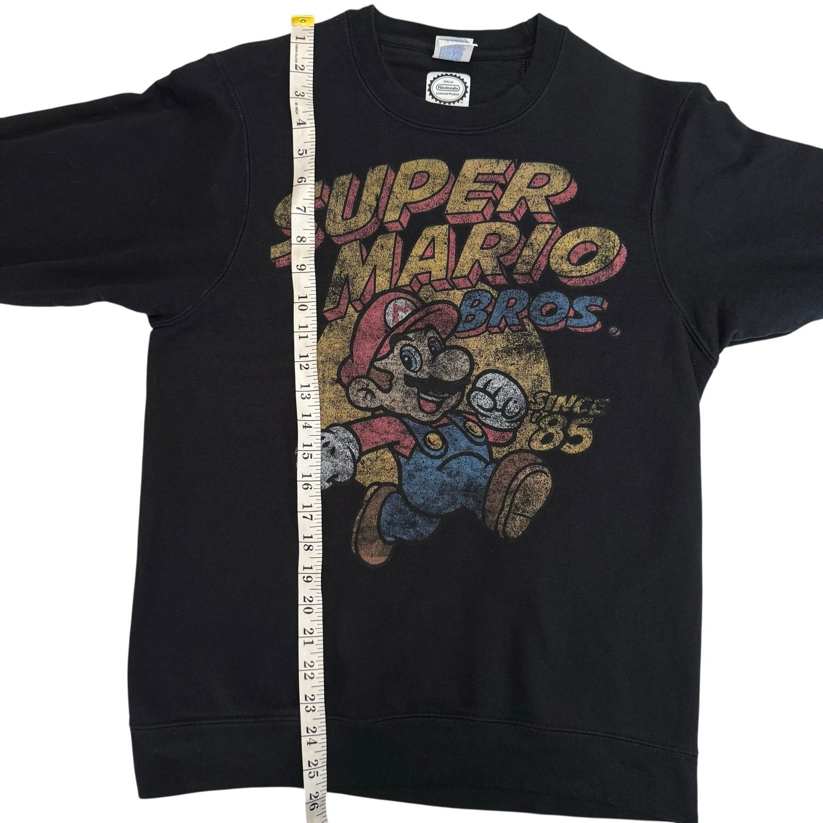Nintendo Super Mario Bros Sweatshirt Since 1985 Black Nintendo Small Size US S / EU 44-46 / 1 - 14 Thumbnail