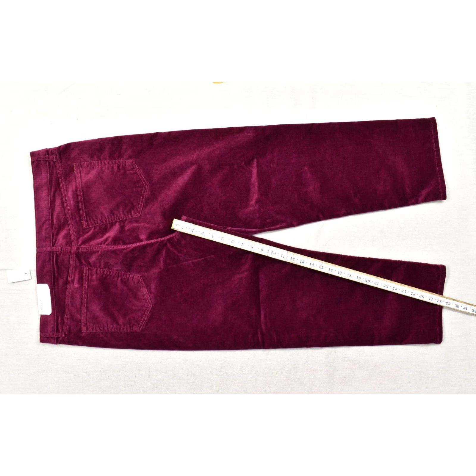 Loft LOFT Outlet Slim Straight Corduroy Pants Women's Size 16 Burgundy Mid Rise Pockets Casual Dress Pants Fashion Pants Womens Fall Winter Spring New Size 38" / US 16 / IT 52 - 7 Thumbnail