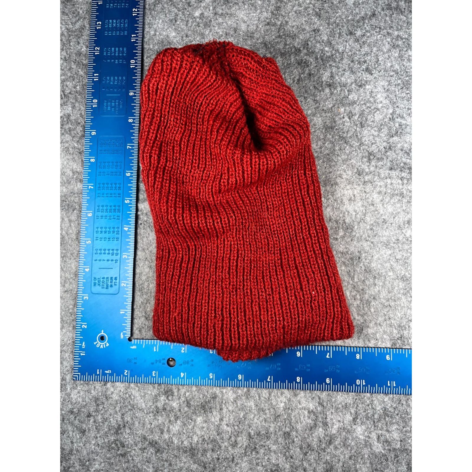 Doublet VINTAGE Beanie Toque Hat Adult One Size Red 100% Acrylic Knit Ski Winter Unbranded Mens Womens Boys Girls Size ONE SIZE - 6 Thumbnail