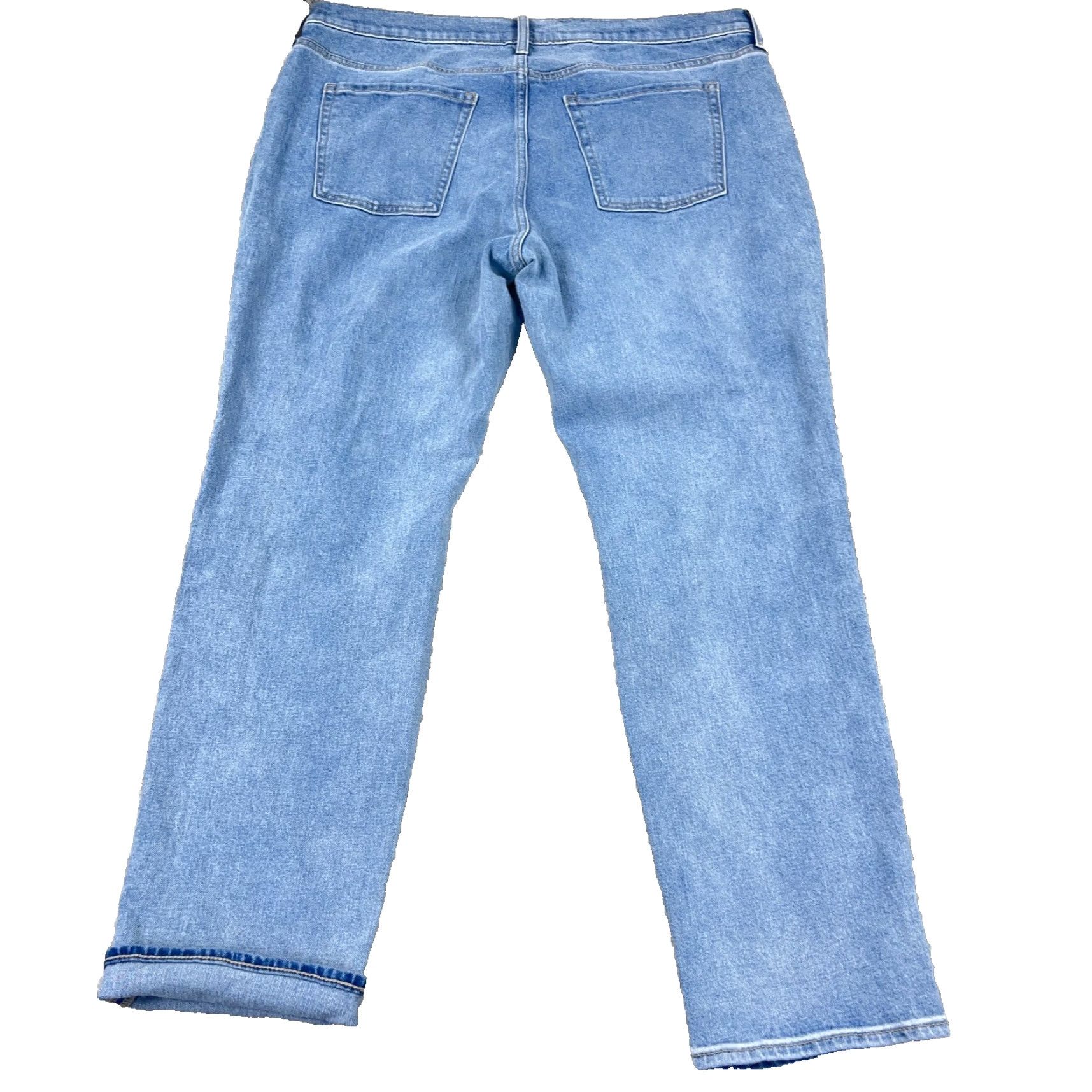 Old Navy Old Navy Jeans Women 16 Boyfriend Fit Mid Rise Light Wash Distressed Jeans Size 38" / US 16 / IT 52 - 2 Thumbnail