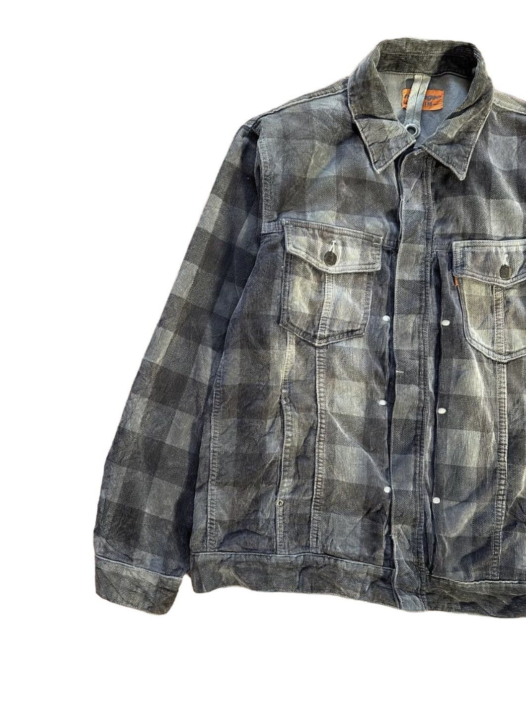 Montage Montage Denim Sunfaded Plaid Jacket Size US S / EU 44-46 / 1 - 2 Thumbnail