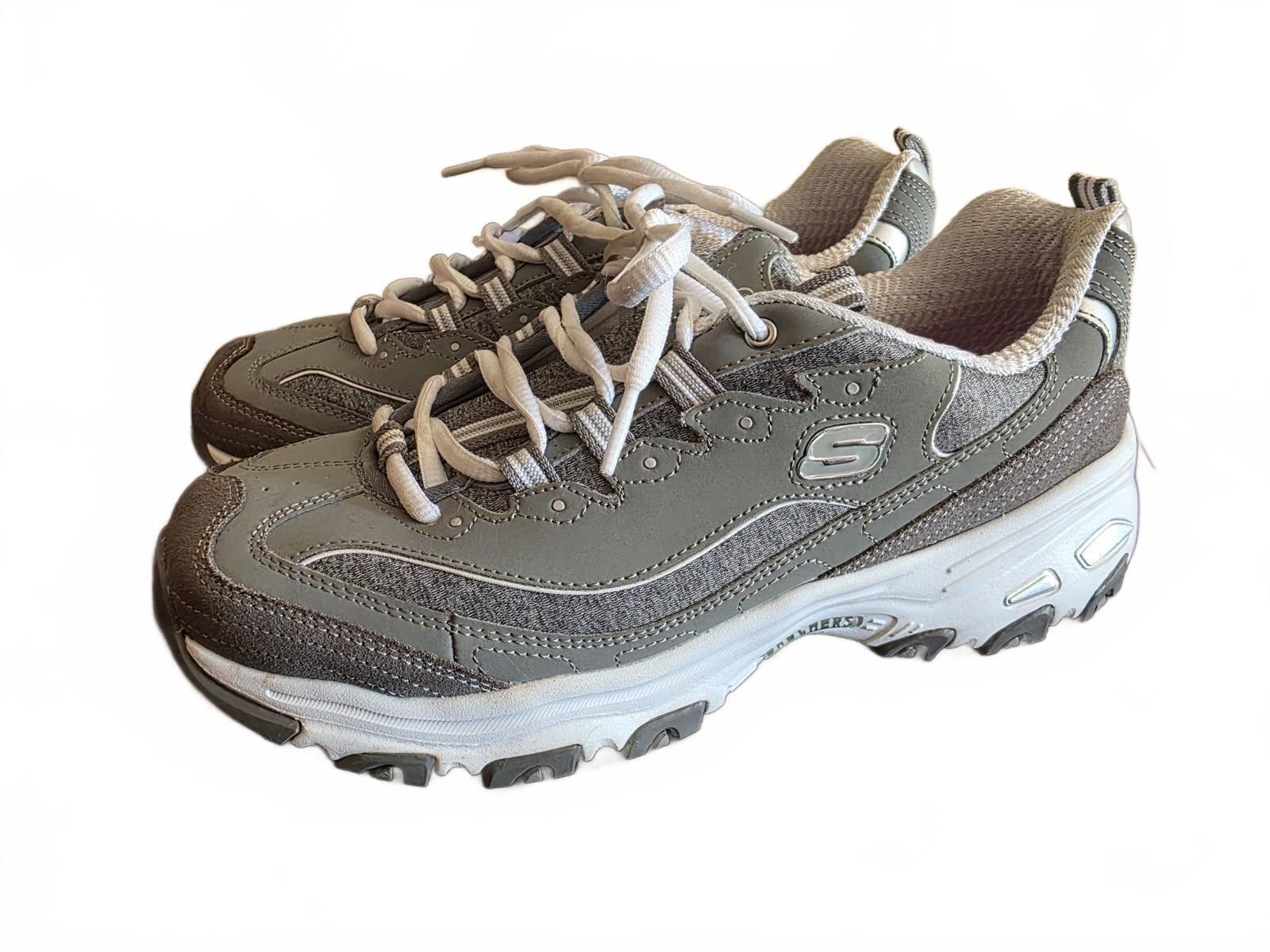 SKECHERS Skechers Memory Foam Gray White Athletic Sneakers Size 10 Size US 10 / IT 40 - 2 Thumbnail
