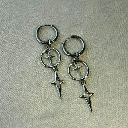 Slate & Stone Punk Star Cross Earrings Size ONE SIZE - 1 Thumbnail