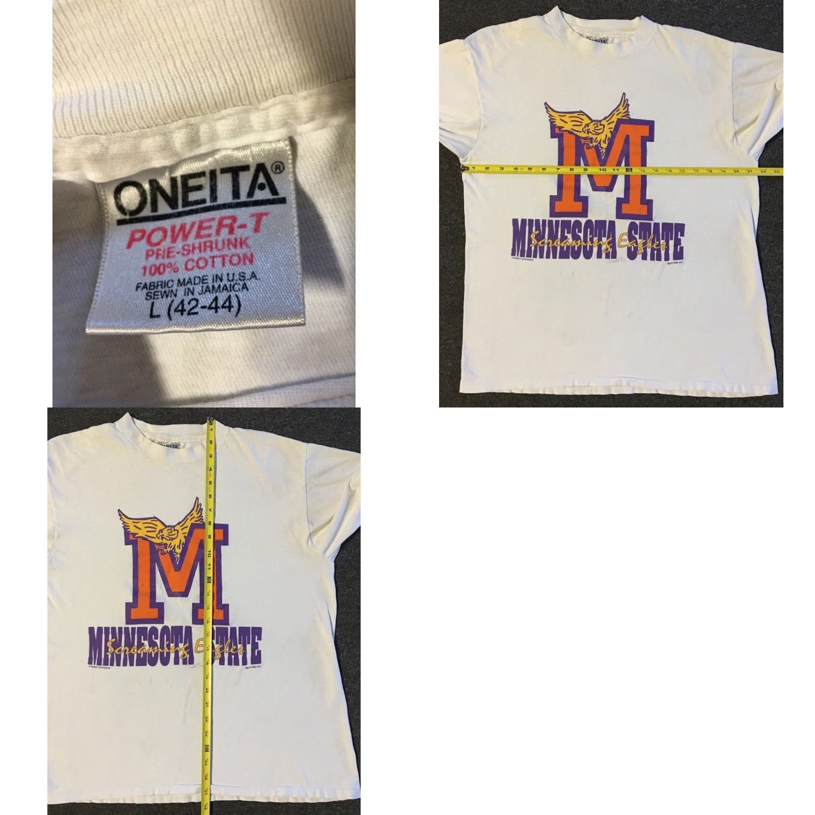 Coach VINTAGE Coach TV Show Faded Distress Minnesota State Screaming Eagles Shirt M White 90s 80s Grunge Sports Mens Size US M / EU 48-50 / 2 - 11 Thumbnail