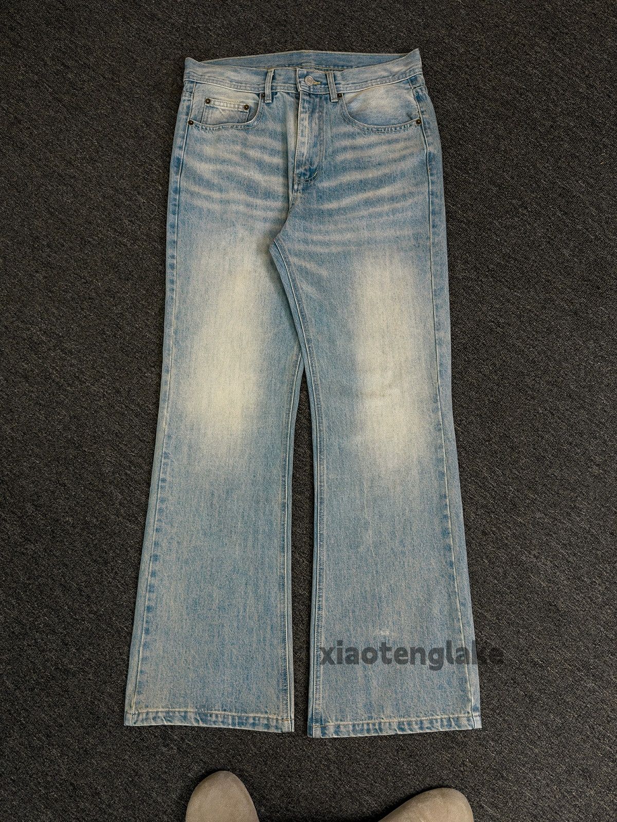 Jean × Vintage Washed faded cleanfit yuppie bootcut grunge y2k jeans Size US 34 / EU 50 - 2 Thumbnail