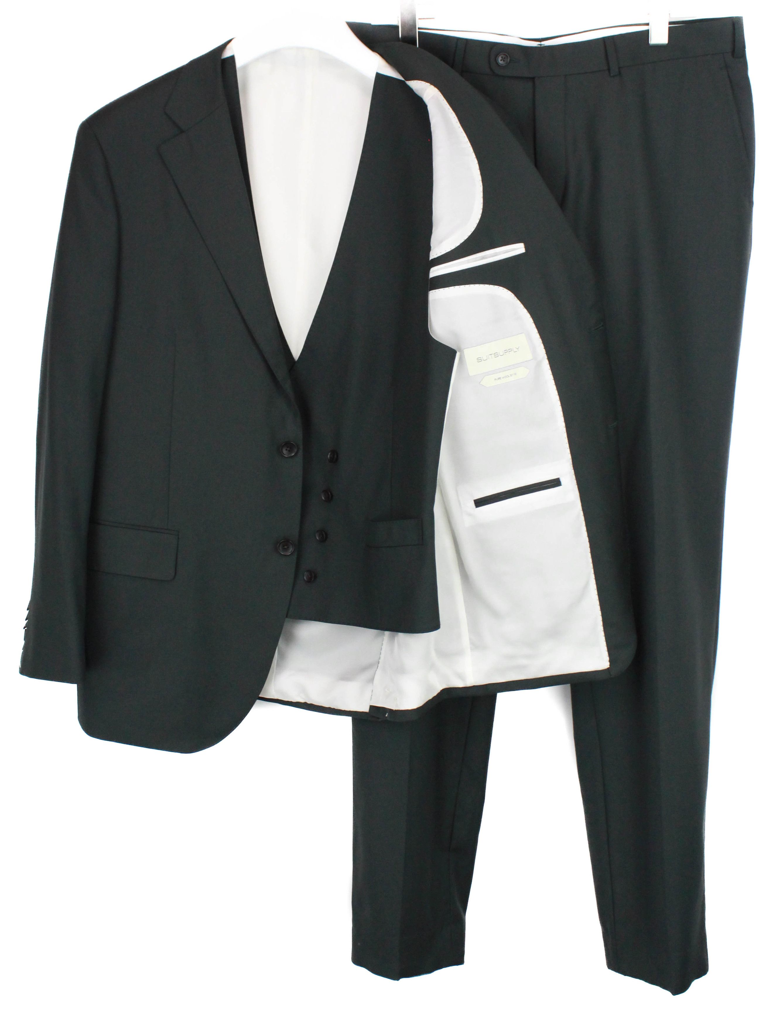 image of Suitsupply Lazio Single Breasted Soho Suit Men's Uk 44 in Green (Size 44R)