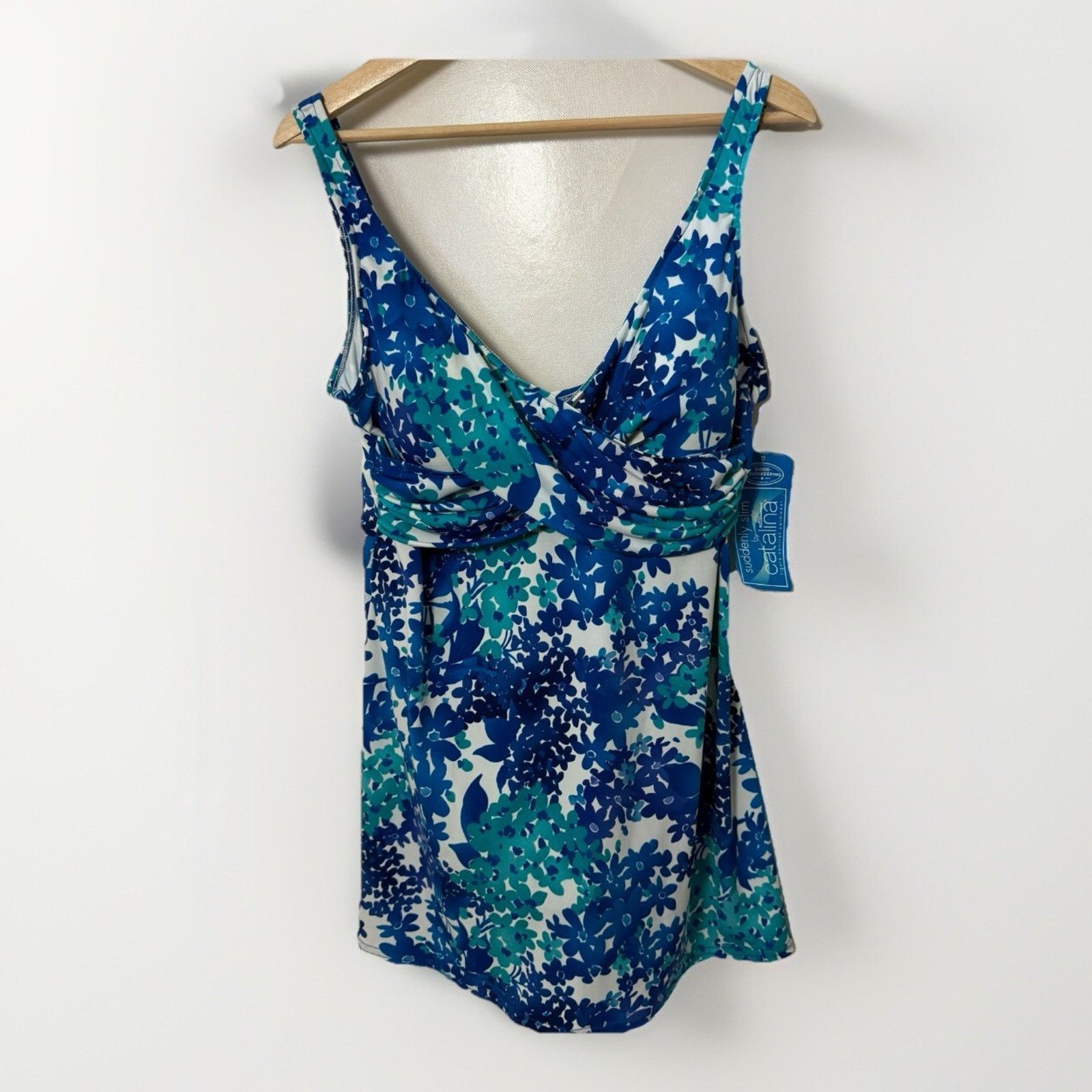 Catalina Suddenly Slim By Catalina Swimsuit Floral Dress Pool Resort Size XL / US 12-14 / IT 48-50 - 1 Thumbnail