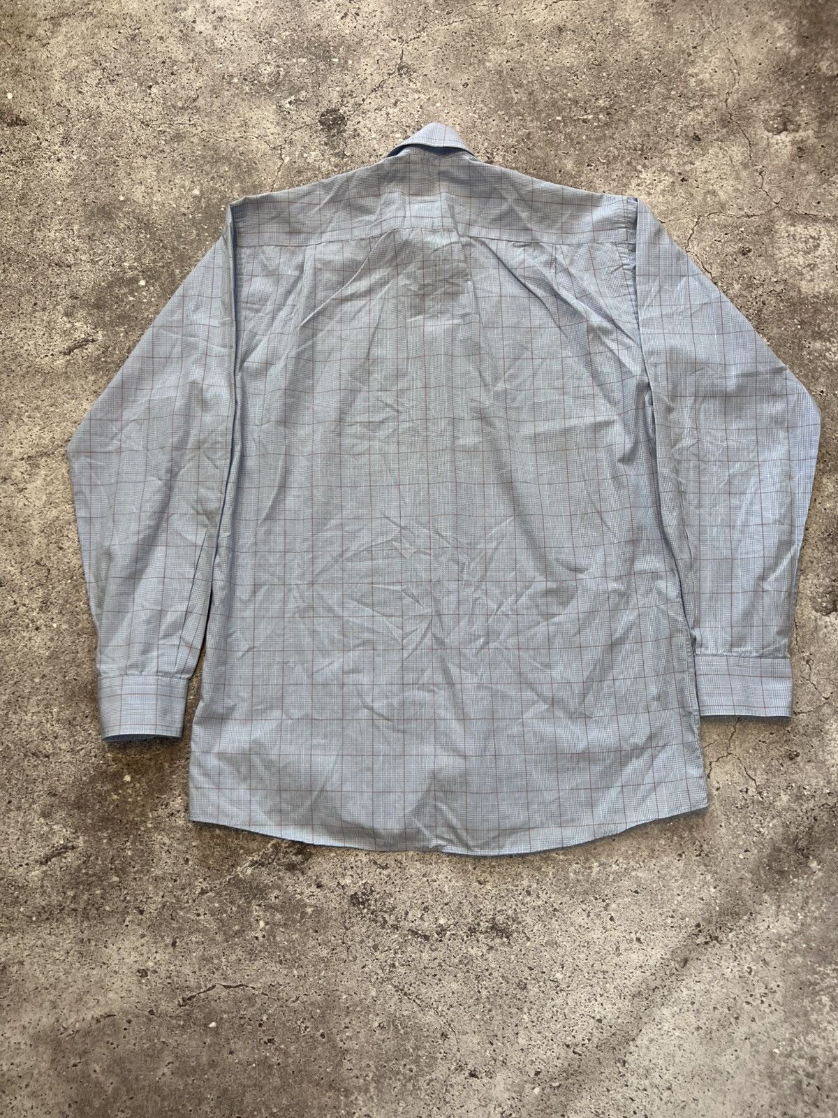 Balmain Vintage Balmain Paris White Blue Pattern Shirt France Luxury Size US L / EU 52-54 / 3 - 2 Thumbnail