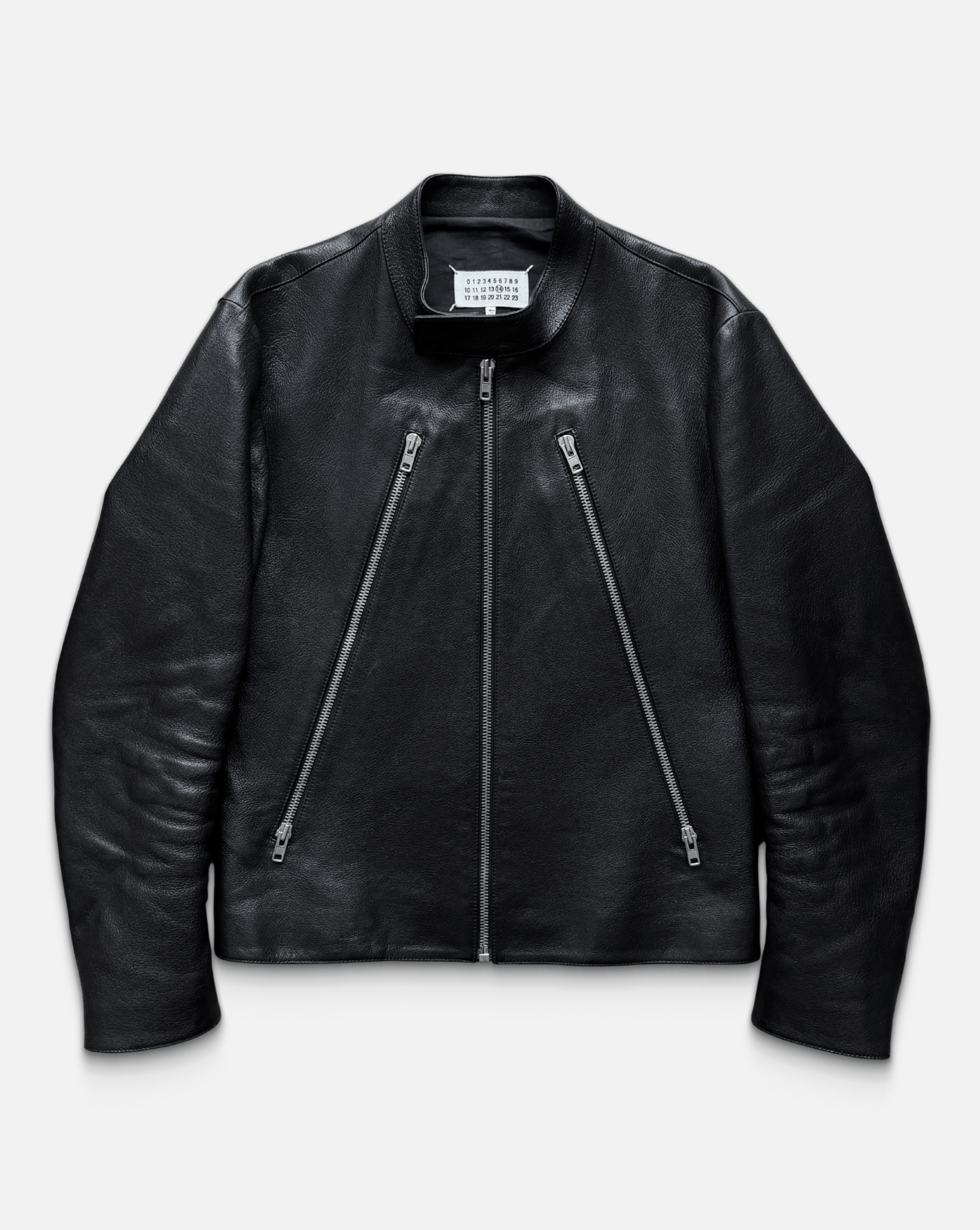 Maison Margiela Maison Margiela iconic 5-zip leather jacket | Grailed