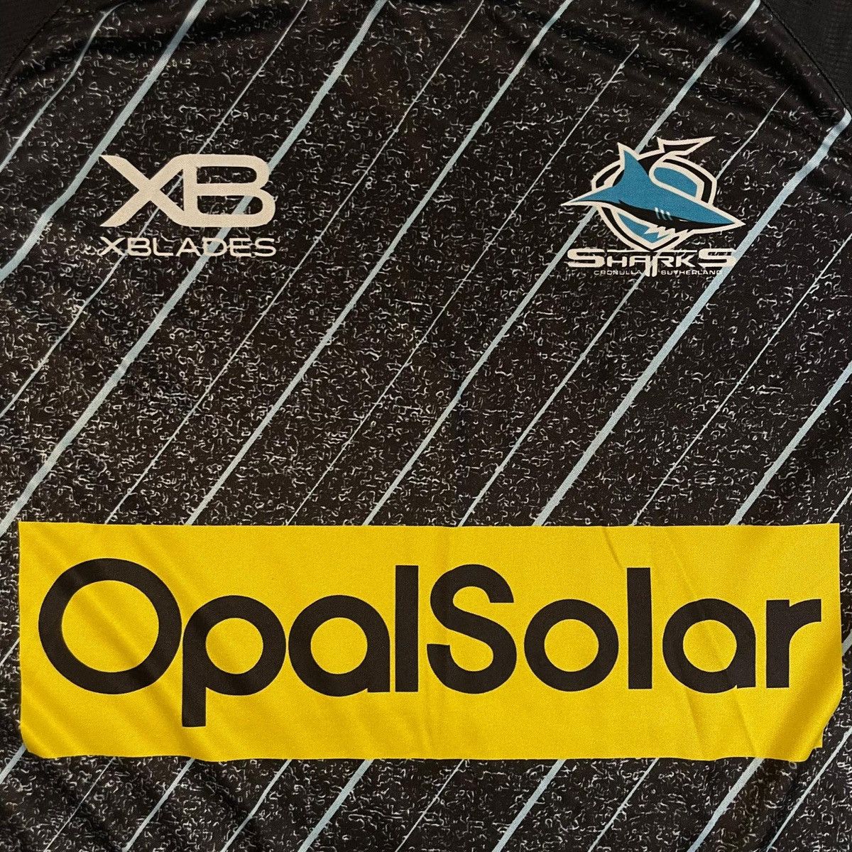 Other Black and blue Sharks rugby jersey shirt tee xblades Size US M / EU 48-50 / 2 - 7 Thumbnail