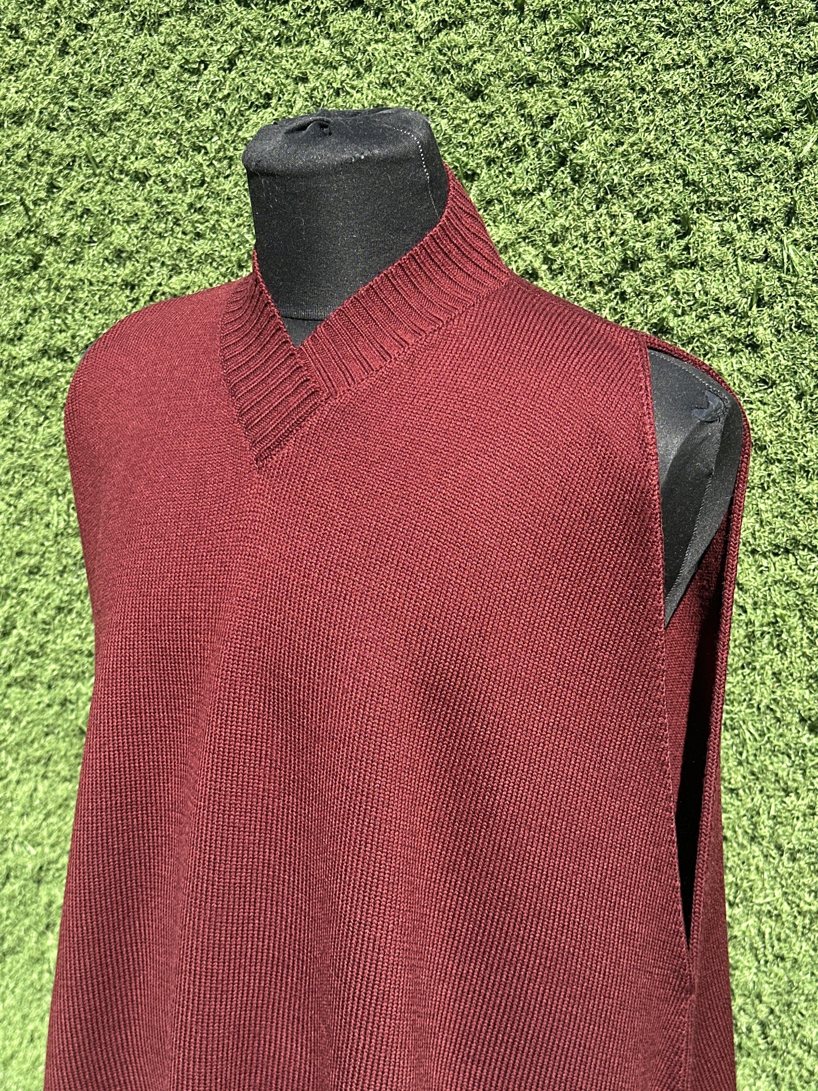 eskandar Eskandar 100% Merino Wool Oversized A-Shape Vest One Size Size ONE SIZE - 13 Thumbnail
