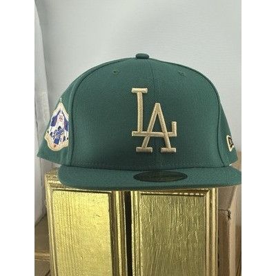 New Era Dodgers Cooperstown Coliseum Patch Green Gold 59FIFTY 7 5/8 Size ONE SIZE - 1 Thumbnail