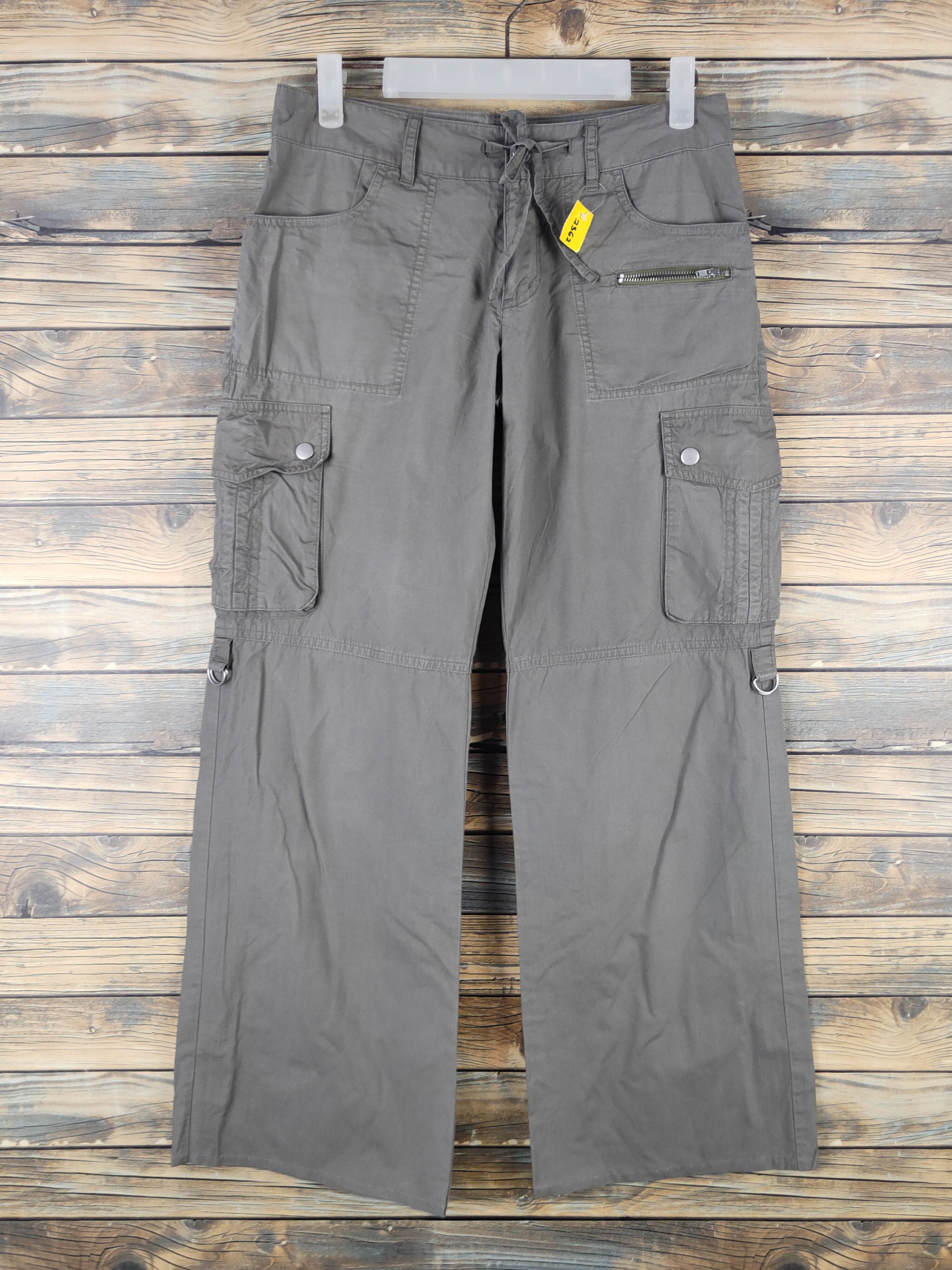 Japanese Brand DL Olive des Olive Olive Multipocket Cargo Pants #2362 Size 30" / US 8 / IT 44 - 1 Thumbnail