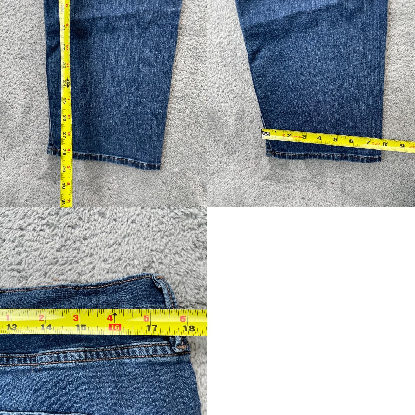 Levi's Levis Jeans Womens 18M Blue Denizen Straight Leg Denim Cotton Spandex High Rise 5-Pocket Design Size 40" / US 18 - 8 Thumbnail