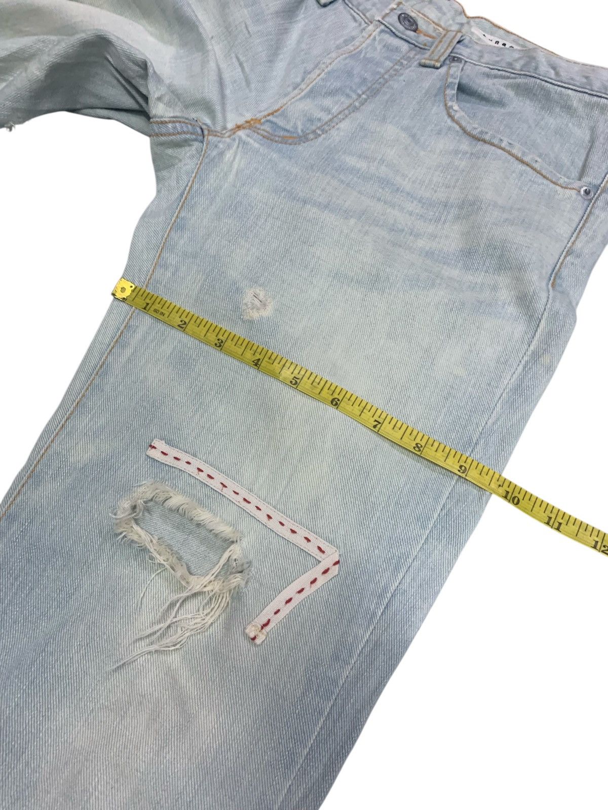 Issey Miyake Issey Miyake Sunao Kuwahara Distressed Design Jeans Size US 30 / EU 46 - 14 Thumbnail