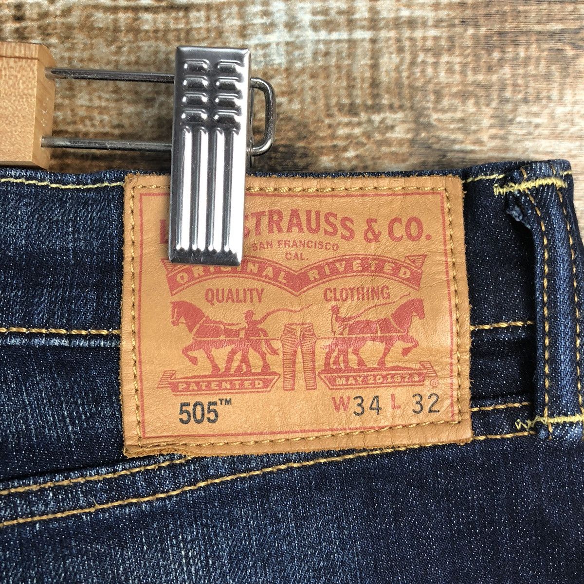 Levi's Levis 505 Blue Denim Pants #A2619 Size US 34 / EU 50 - 21 Thumbnail
